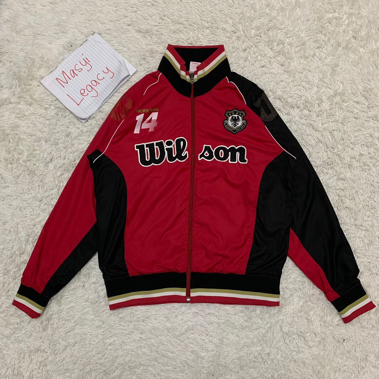 Japanese Brand Wilson big logo japan jacket Size US M / EU 48-50 / 2 - 1 Thumbnail
