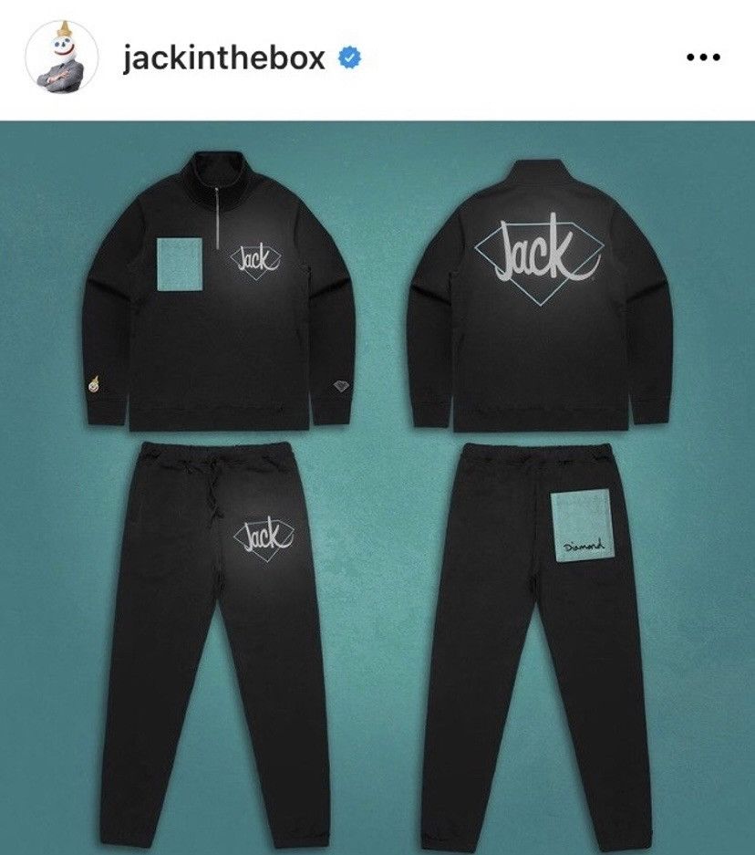 Diamond Supply Co. Diamond Supply x Jack in the Box NTWRK Quarter Zip Size US M / EU 48-50 / 2 - 6 Thumbnail