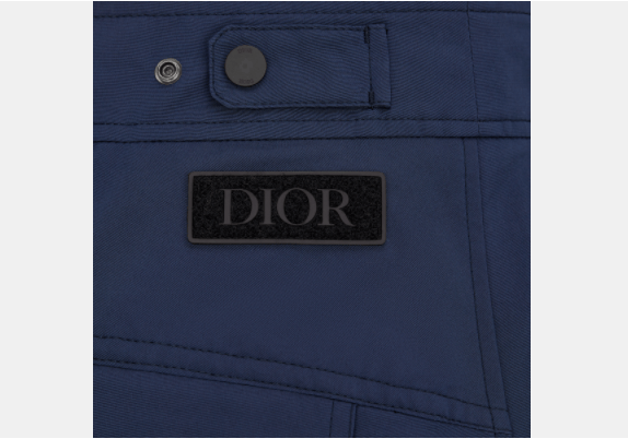 Dior Navy Blue Technical Cotton Faille Pockets Pants Size US 32 / EU 48 - 3 Thumbnail