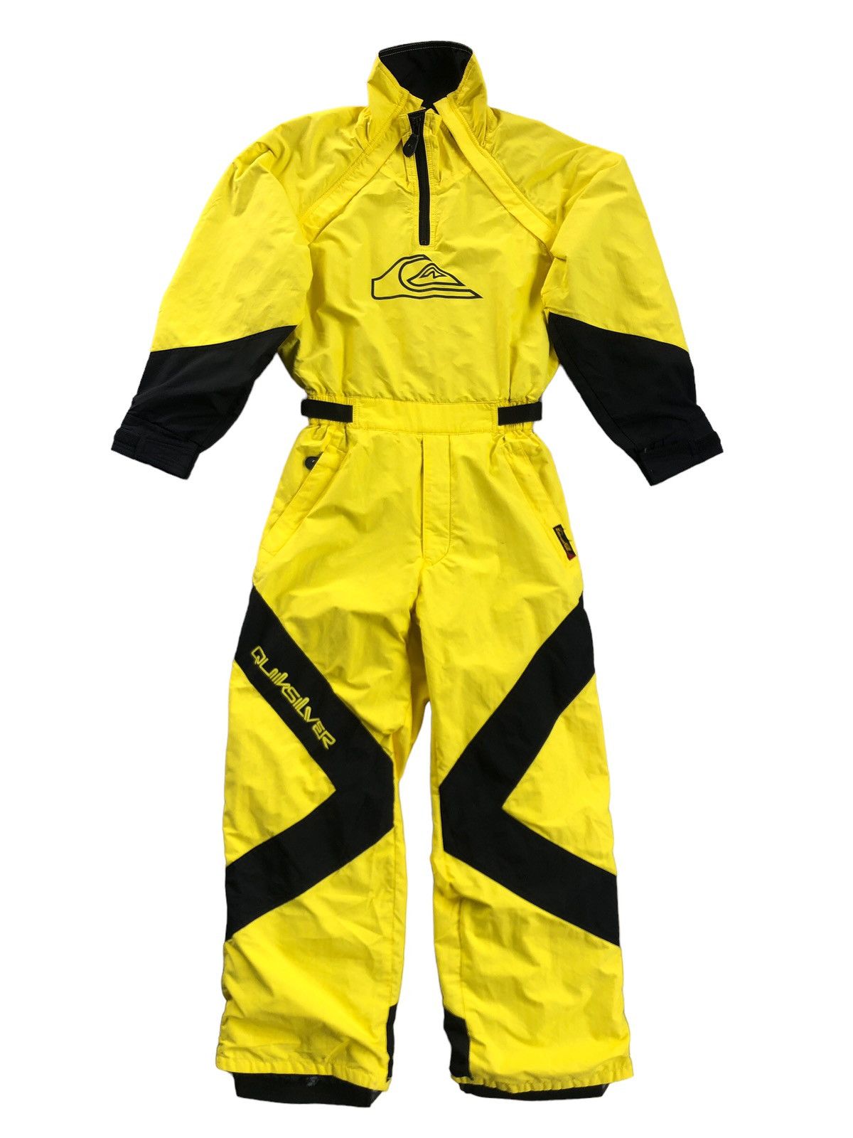Quicksilver × Vintage Vintage Quicksilver Yellow Jumpsuit Overall Size US 28 / EU 44 - 1 Thumbnail