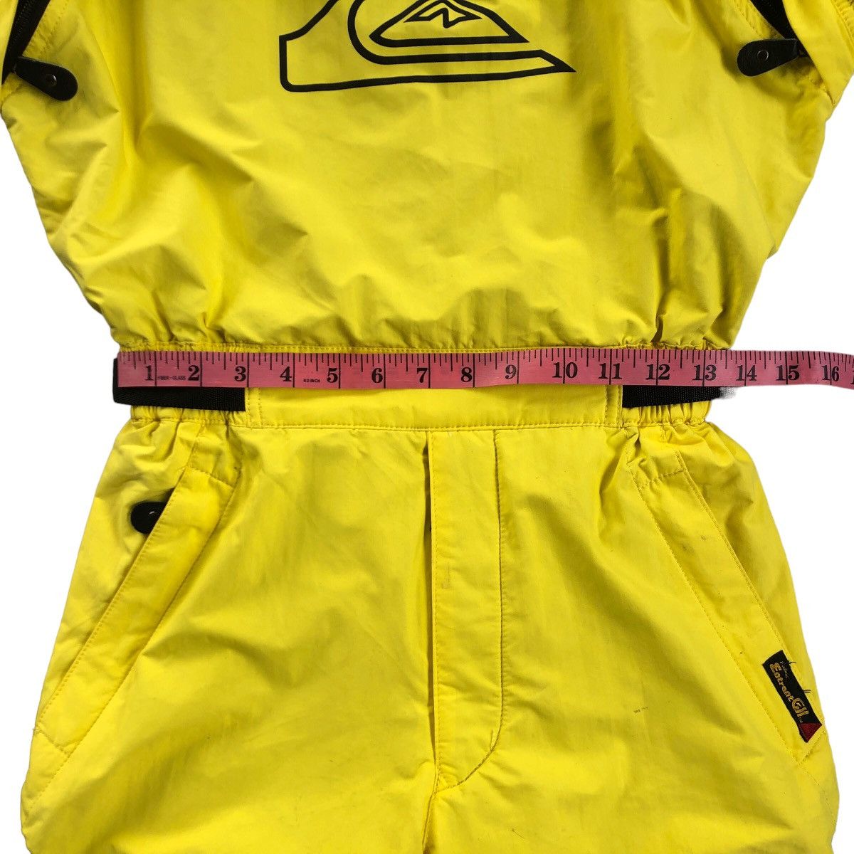 Quicksilver × Vintage Vintage Quicksilver Yellow Jumpsuit Overall Size US 28 / EU 44 - 15 Thumbnail