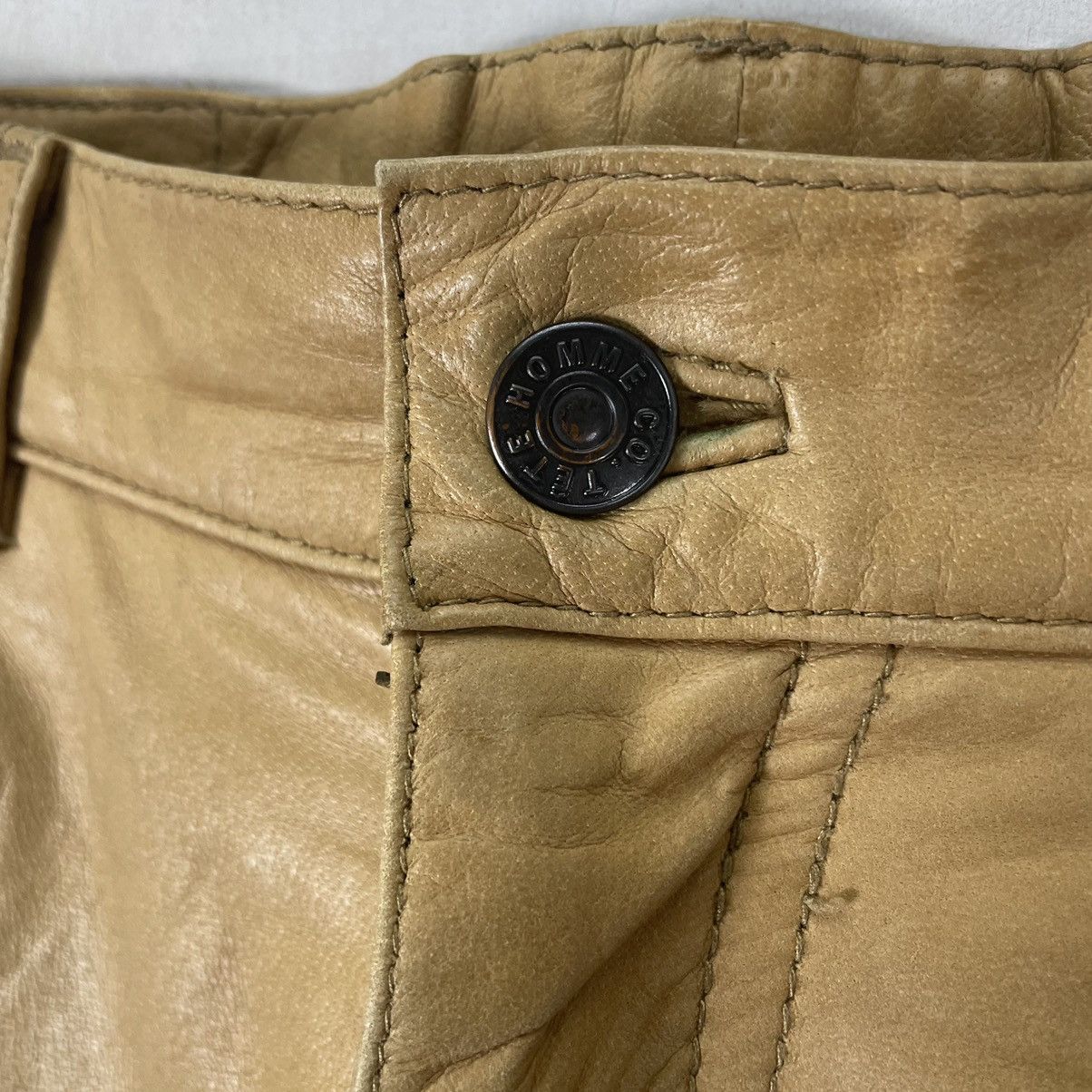 Tete Homme 🔥TETE HOMME COWHIDE LEATHER PANTS Size US 32 / EU 48 - 6 Thumbnail