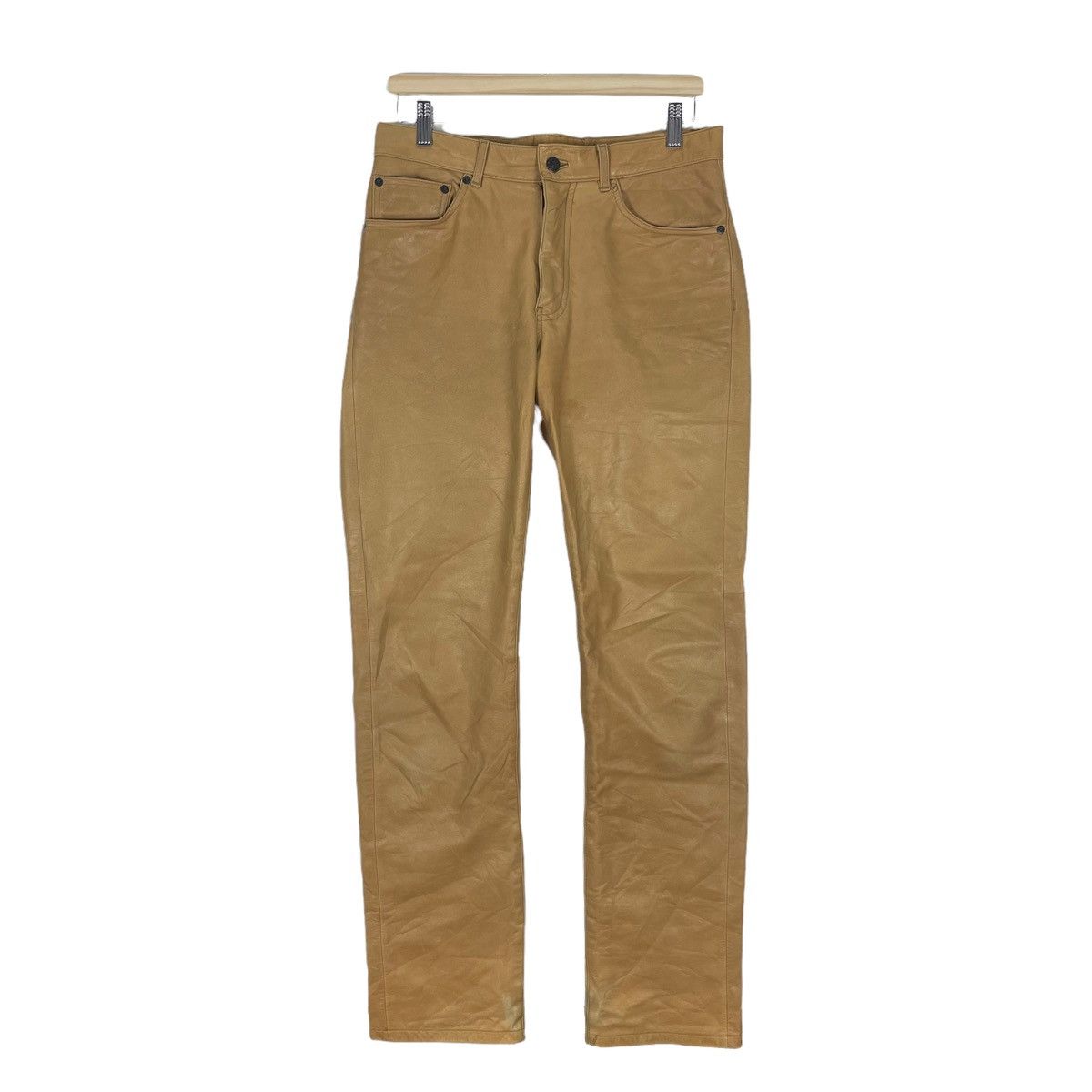 Tete Homme 🔥TETE HOMME COWHIDE LEATHER PANTS Size US 32 / EU 48 - 1 Thumbnail