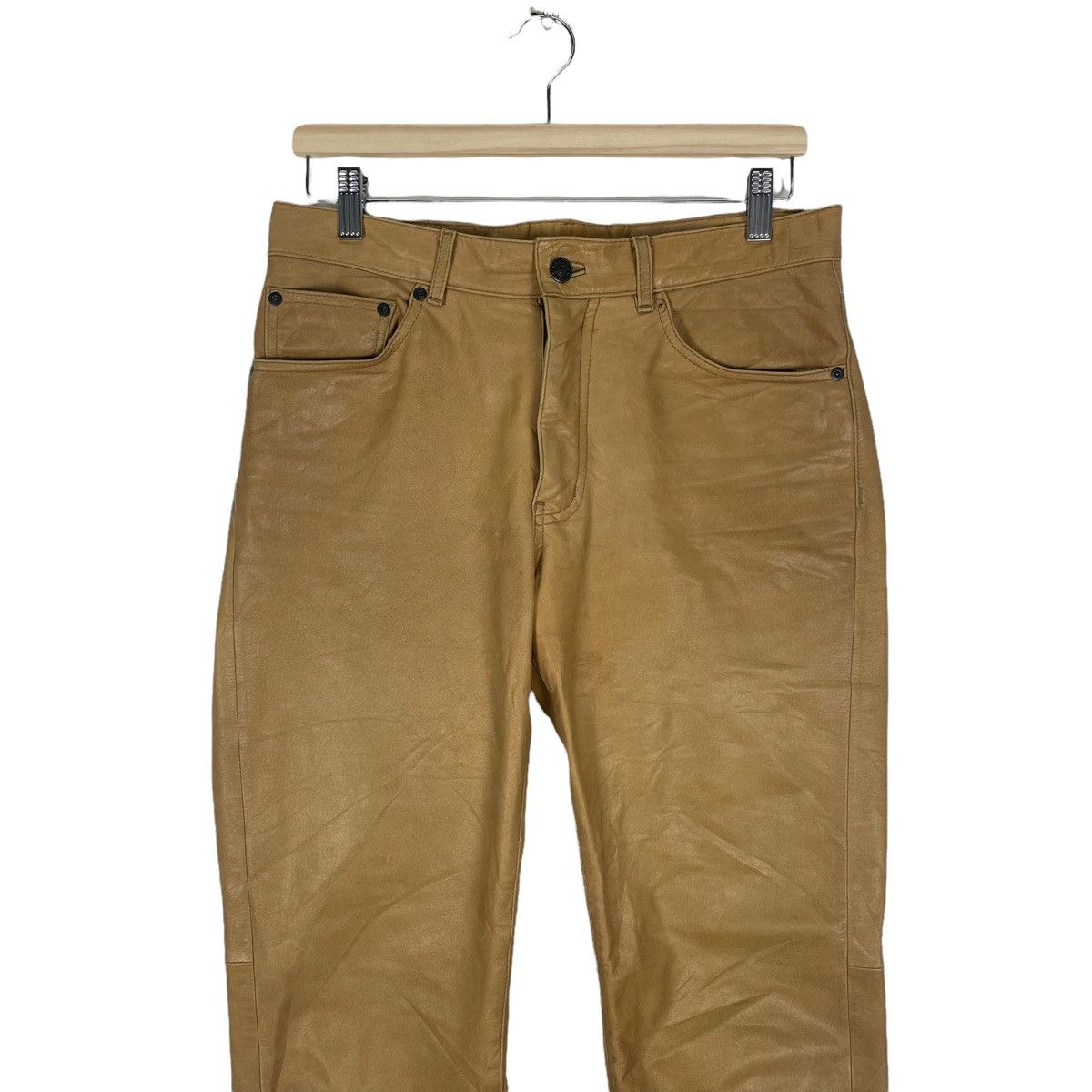 Tete Homme 🔥TETE HOMME COWHIDE LEATHER PANTS Size US 32 / EU 48 - 2 Thumbnail