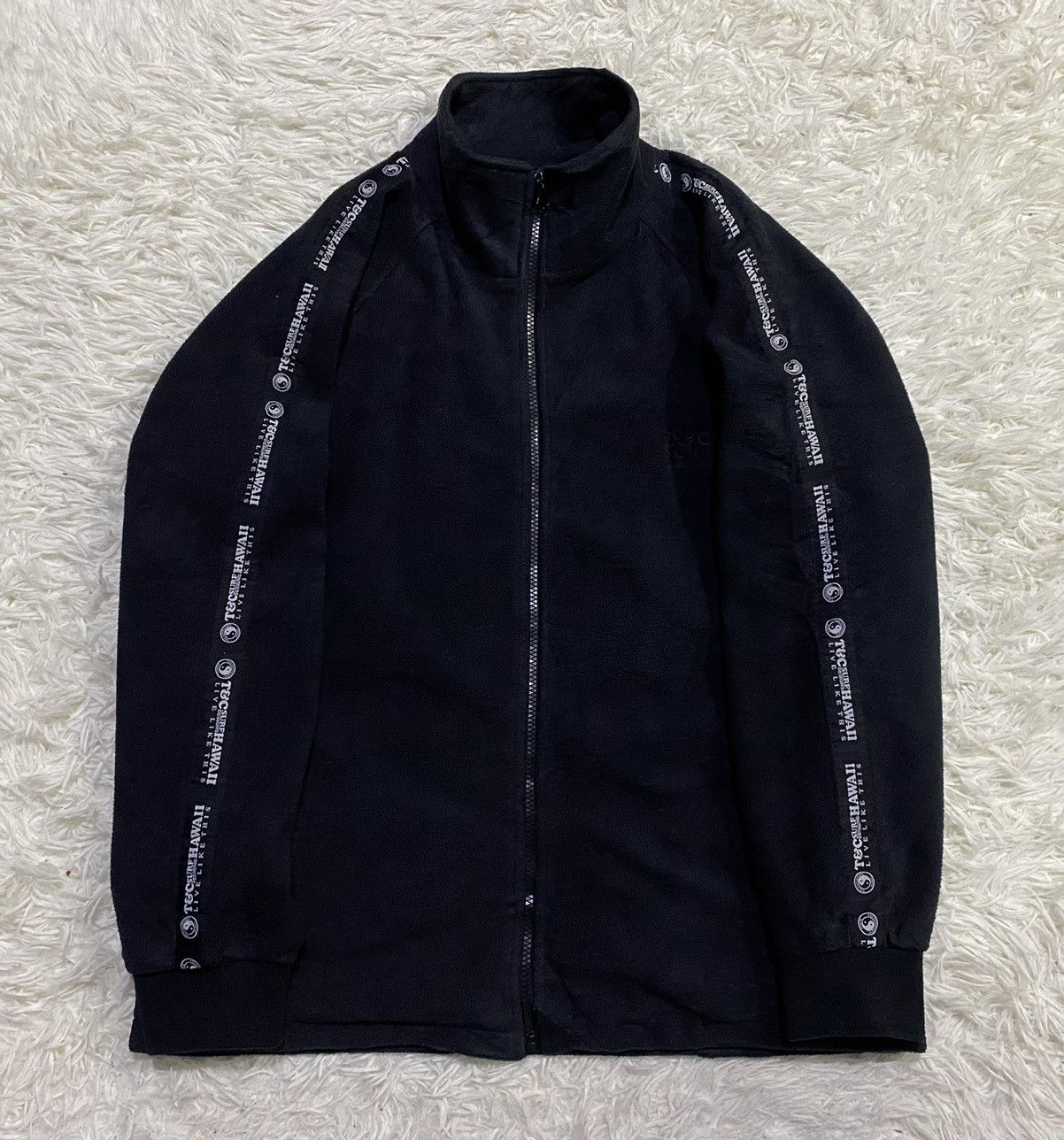 Vintage T&C Surf Design Side Tape Fleece Jacket Size US M / EU 48-50 / 2 - 1 Thumbnail