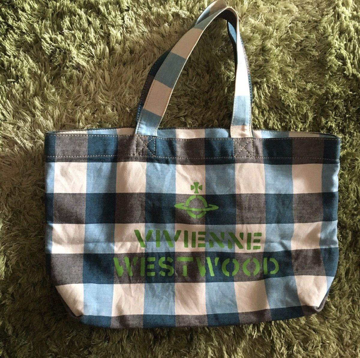Vivienne Westwood Blue checked bag Size ONE SIZE - 1 Thumbnail