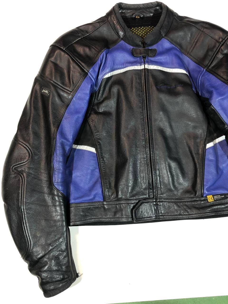 Other Polo Vintage Moto Racing Leather Jacket Size US L / EU 52-54 / 3 - 3 Thumbnail