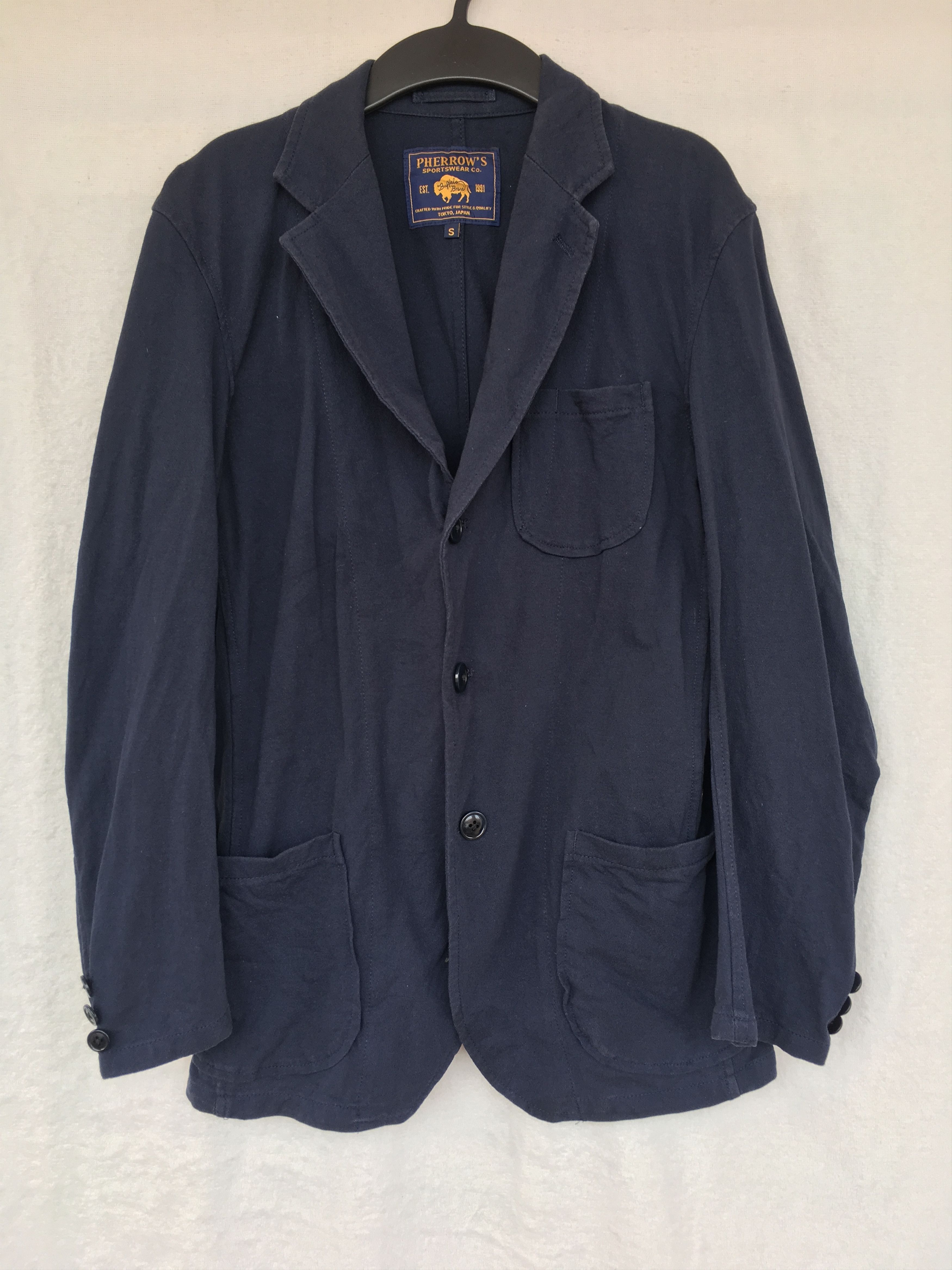 image of Pherrows Light Cotton in Dark Blue, Men's (Size Small)