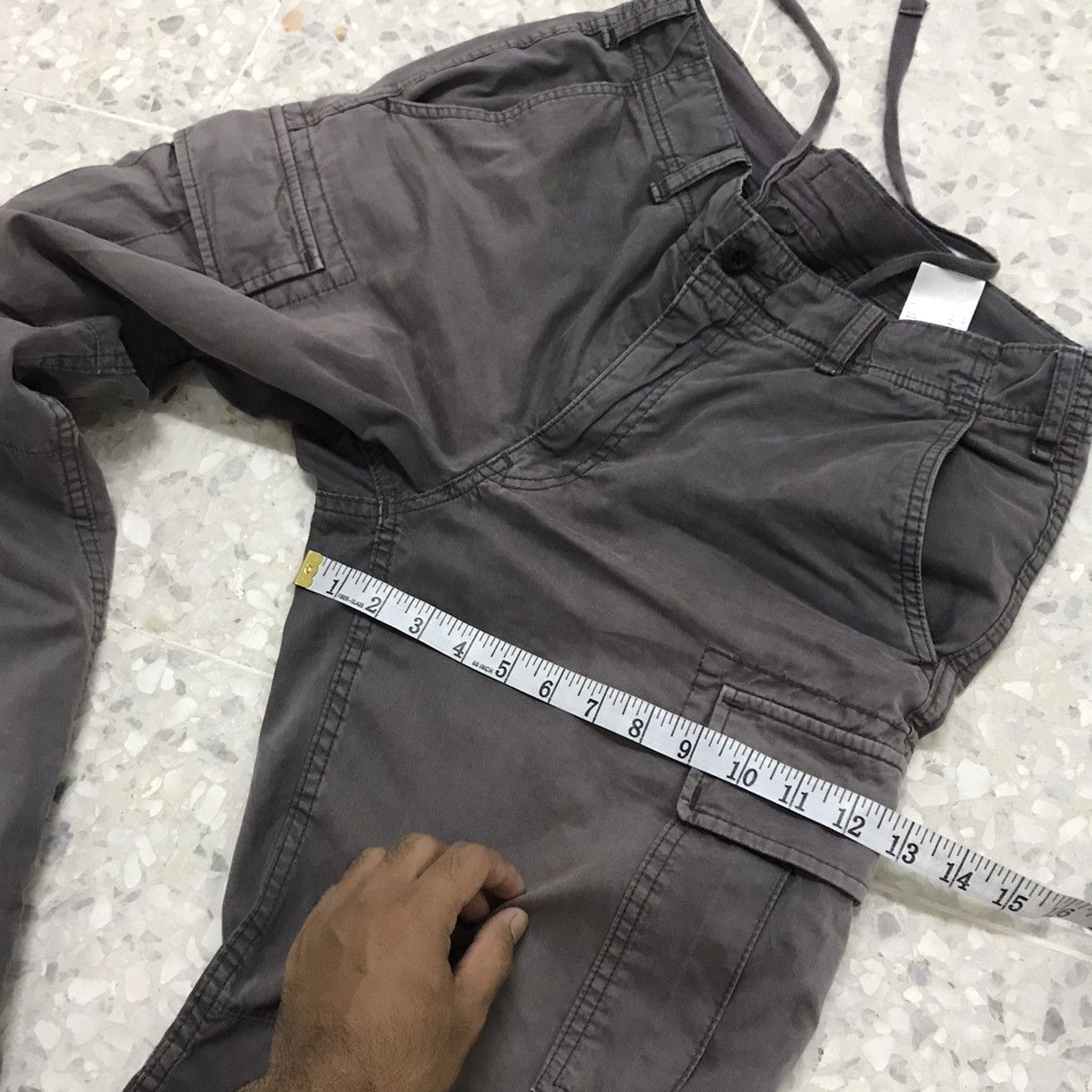 Japanese Brand Vintage Uniqlo Faded Colour Straight Cut Cargo Pants Size US 33 - 17 Thumbnail