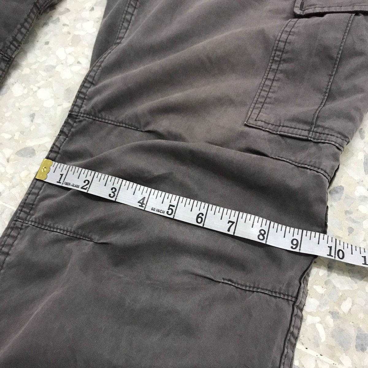 Japanese Brand Vintage Uniqlo Faded Colour Straight Cut Cargo Pants Size US 33 - 16 Thumbnail