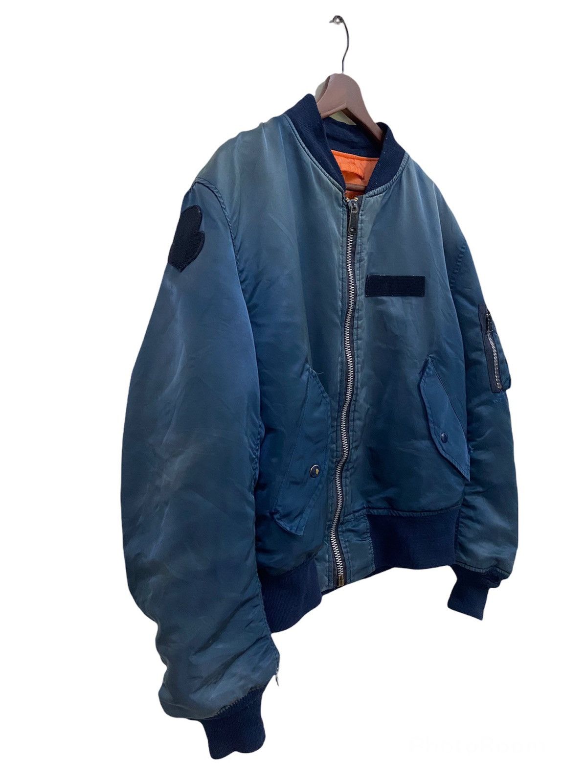 Alpha Industries × Vintage Vintage Alpha Industries MIL-J-827901 USAF Bomber Jacket Size US L / EU 52-54 / 3 - 3 Thumbnail
