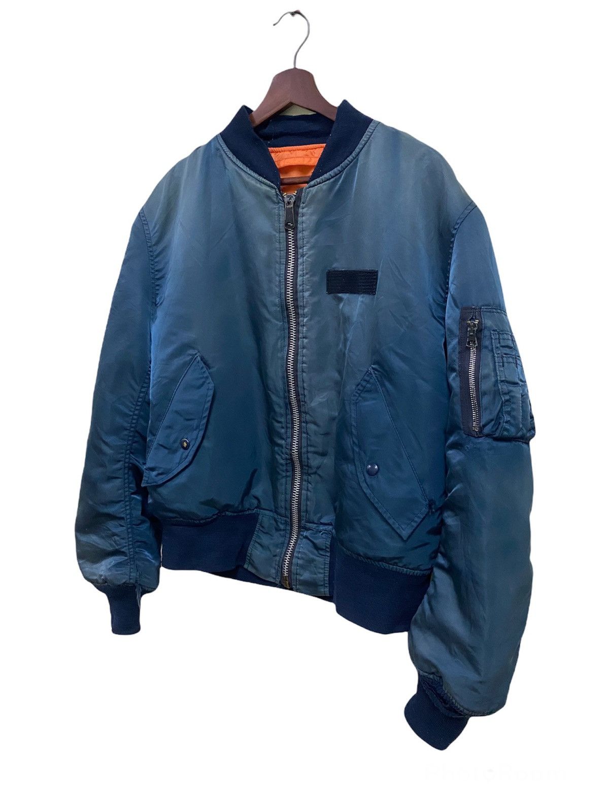 Alpha Industries × Vintage Vintage Alpha Industries MIL-J-827901 USAF Bomber Jacket Size US L / EU 52-54 / 3 - 2 Thumbnail