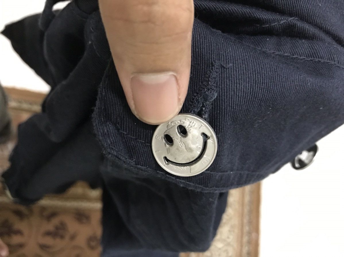 Japanese Brand Nice❗️Up Start Smiley Face Cargo Monkey Pants Like Kapital Size US 33 - 10 Thumbnail