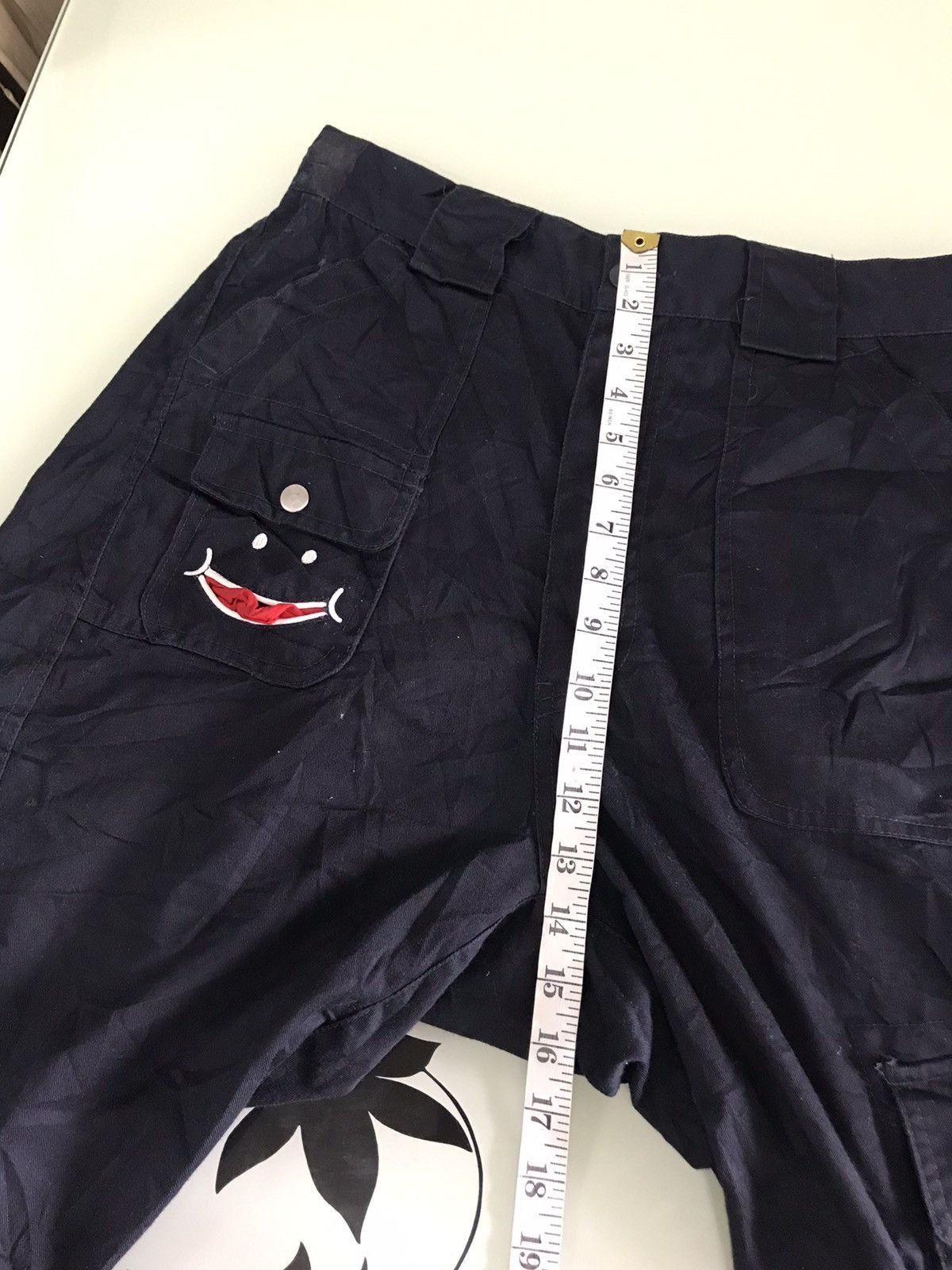 Japanese Brand Nice❗️Up Start Smiley Face Cargo Monkey Pants Like Kapital Size US 33 - 20 Thumbnail