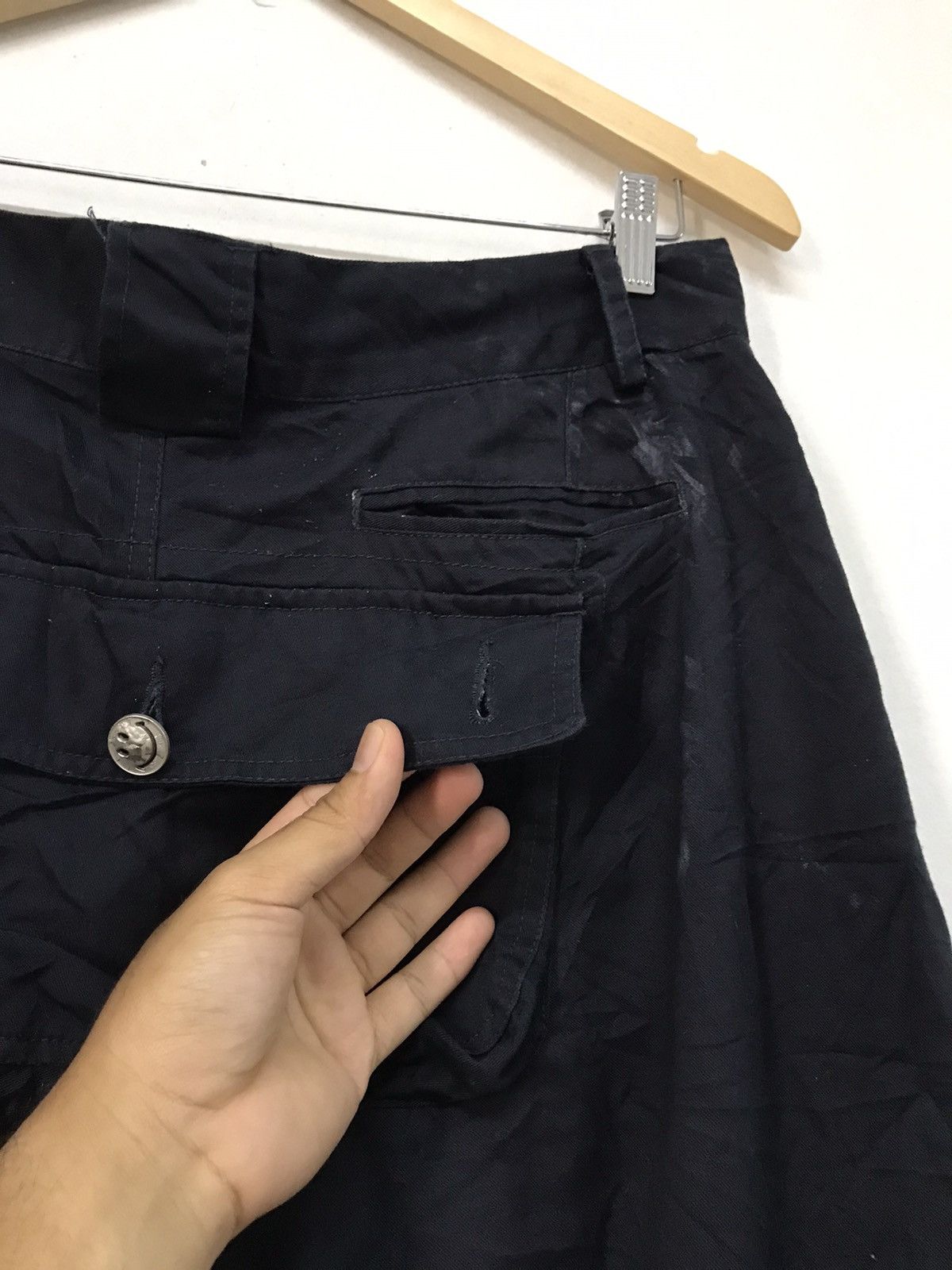 Japanese Brand Nice❗️Up Start Smiley Face Cargo Monkey Pants Like Kapital Size US 33 - 15 Thumbnail