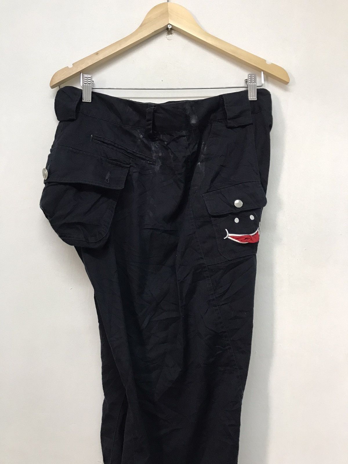 Japanese Brand Nice❗️Up Start Smiley Face Cargo Monkey Pants Like Kapital Size US 33 - 11 Thumbnail