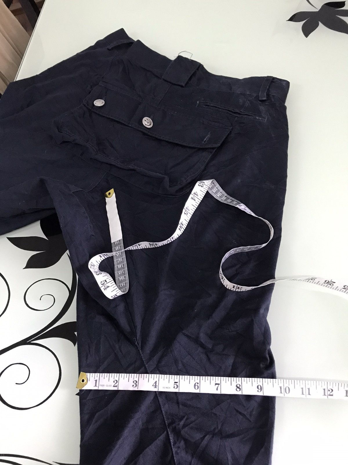 Japanese Brand Nice❗️Up Start Smiley Face Cargo Monkey Pants Like Kapital Size US 33 - 21 Thumbnail