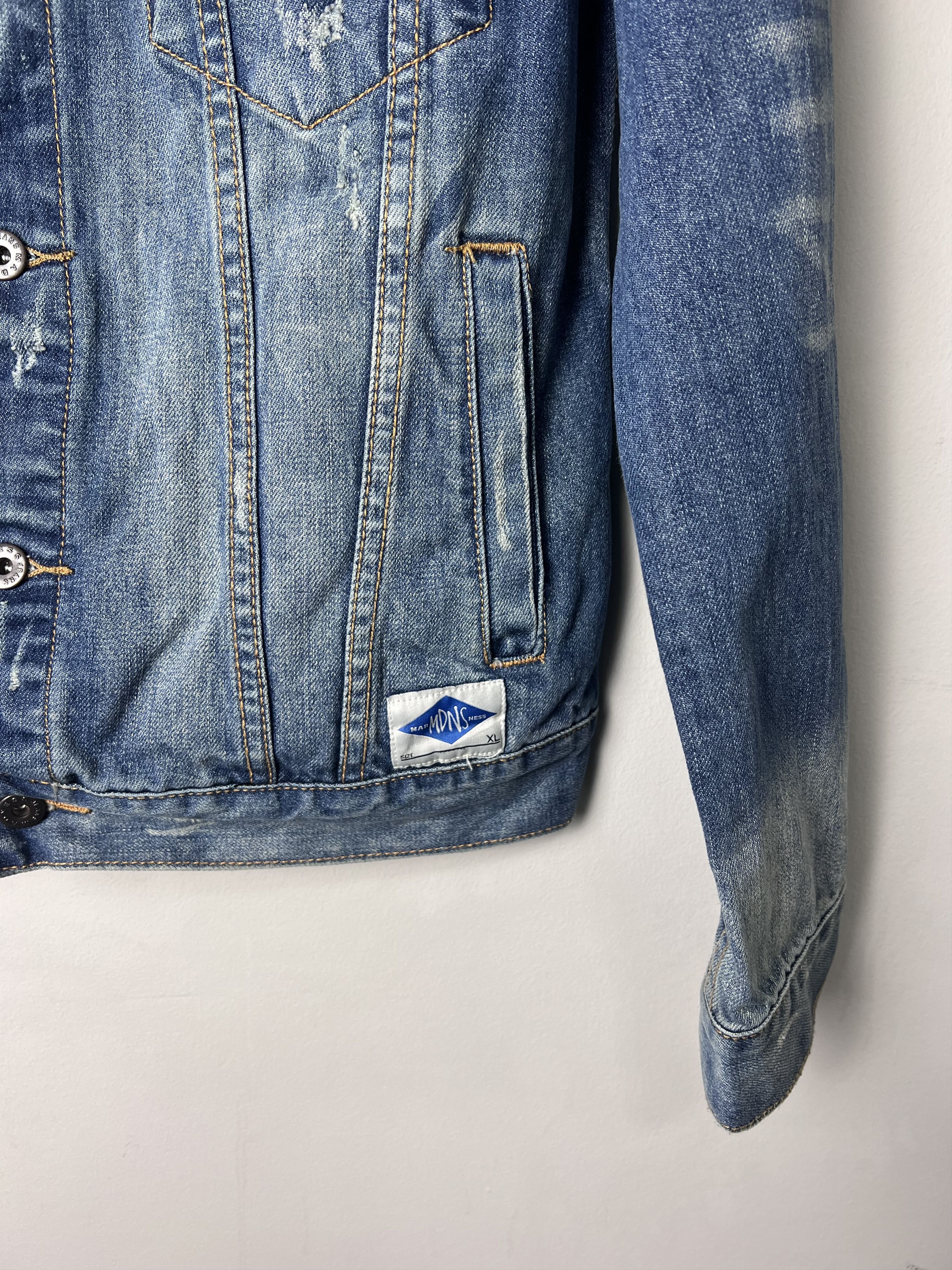 Japanese Brand Madness Denim Trucker Jacket Size US XL / EU 56 / 4 - 7 Thumbnail