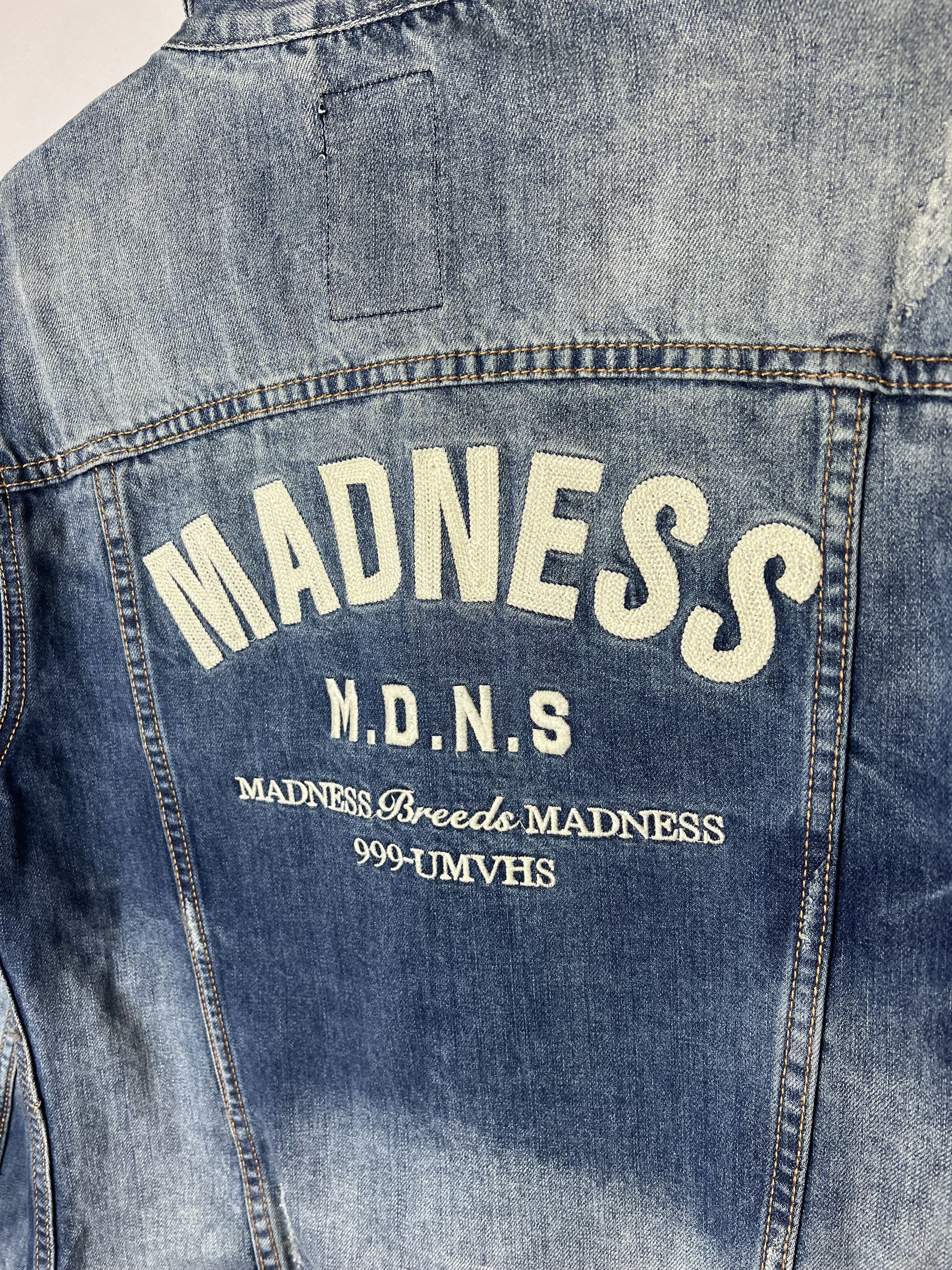 Japanese Brand Madness Denim Trucker Jacket Size US XL / EU 56 / 4 - 3 Thumbnail