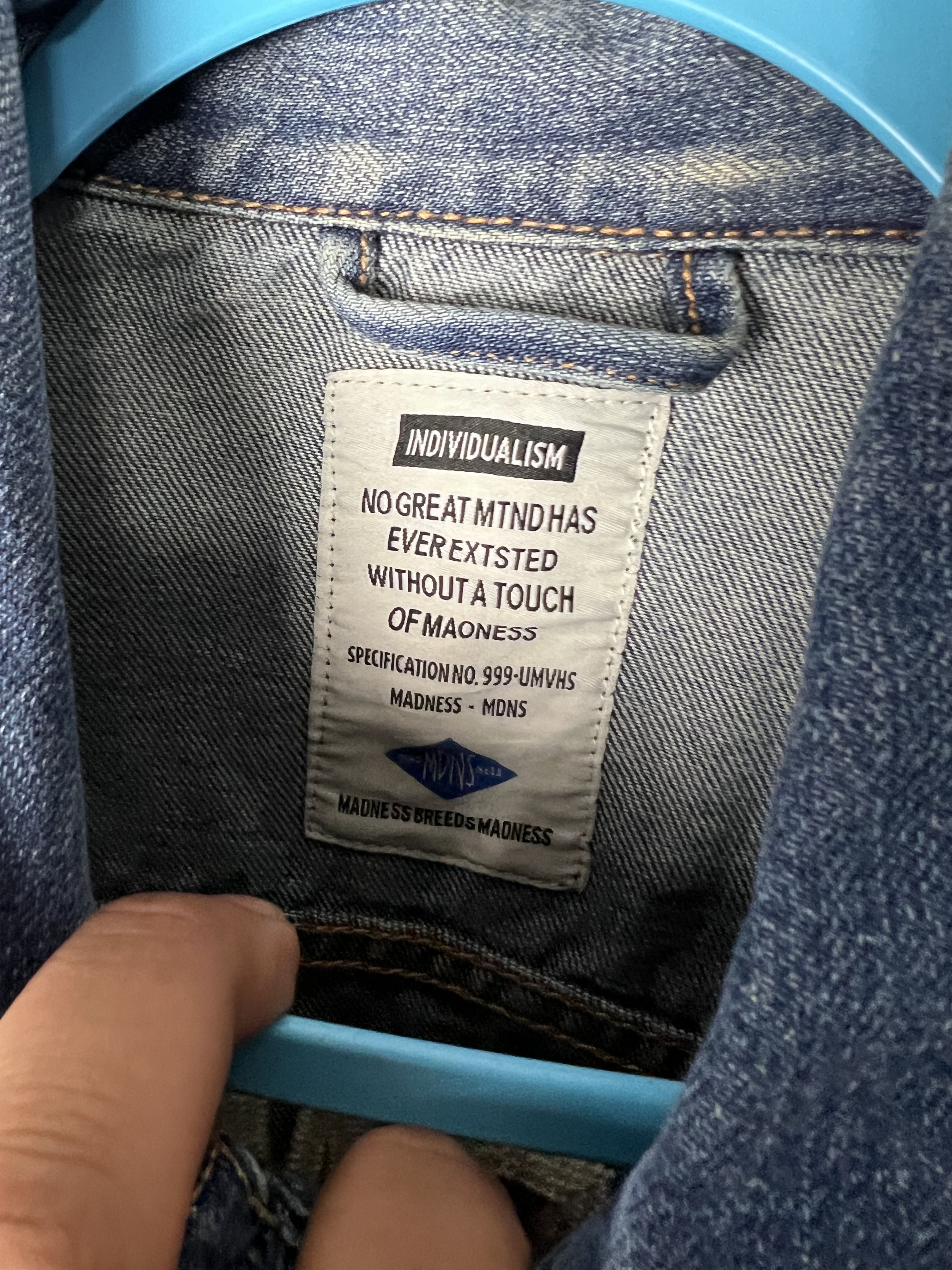 Japanese Brand Madness Denim Trucker Jacket Size US XL / EU 56 / 4 - 6 Thumbnail
