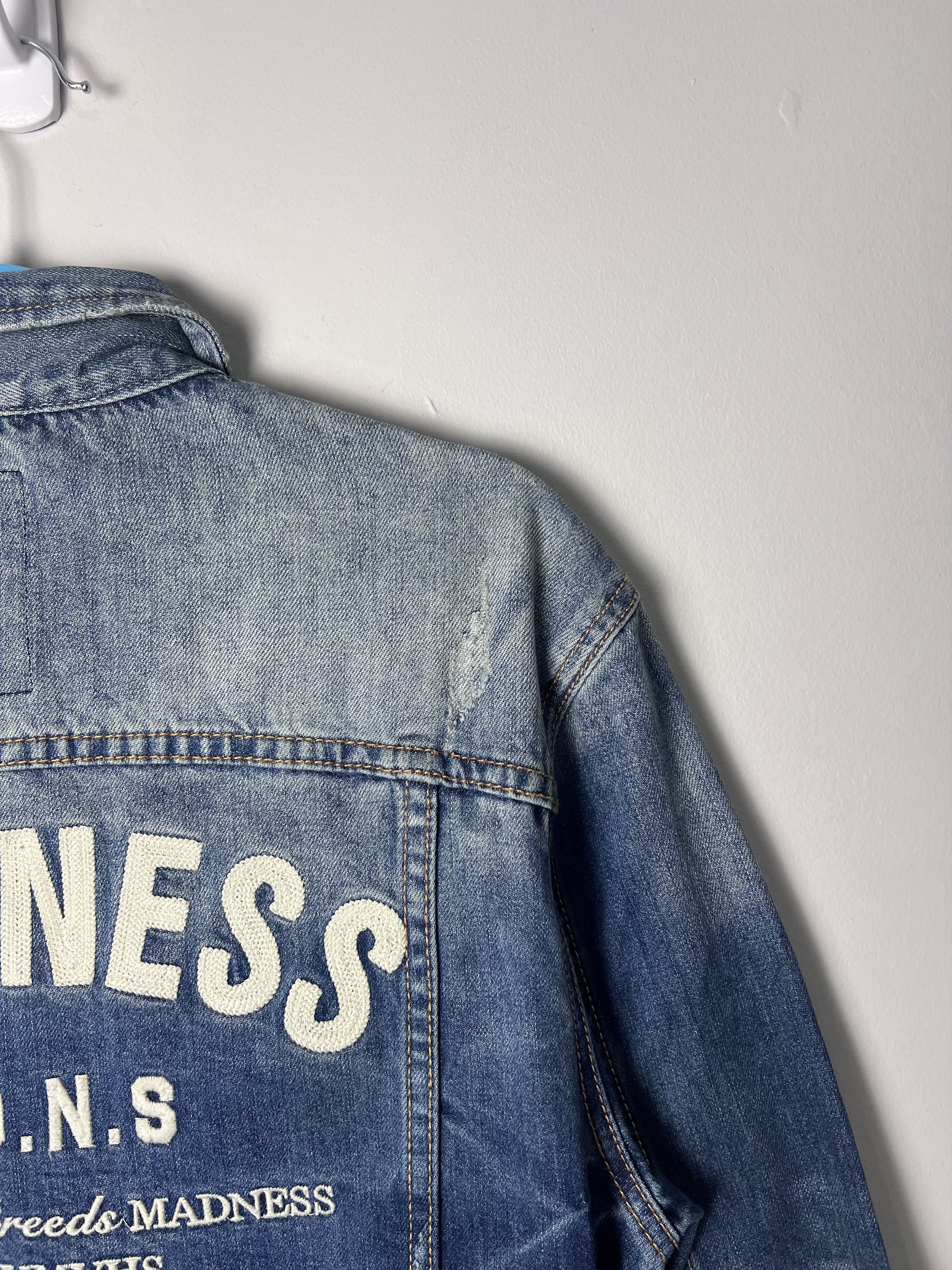 Japanese Brand Madness Denim Trucker Jacket Size US XL / EU 56 / 4 - 4 Thumbnail