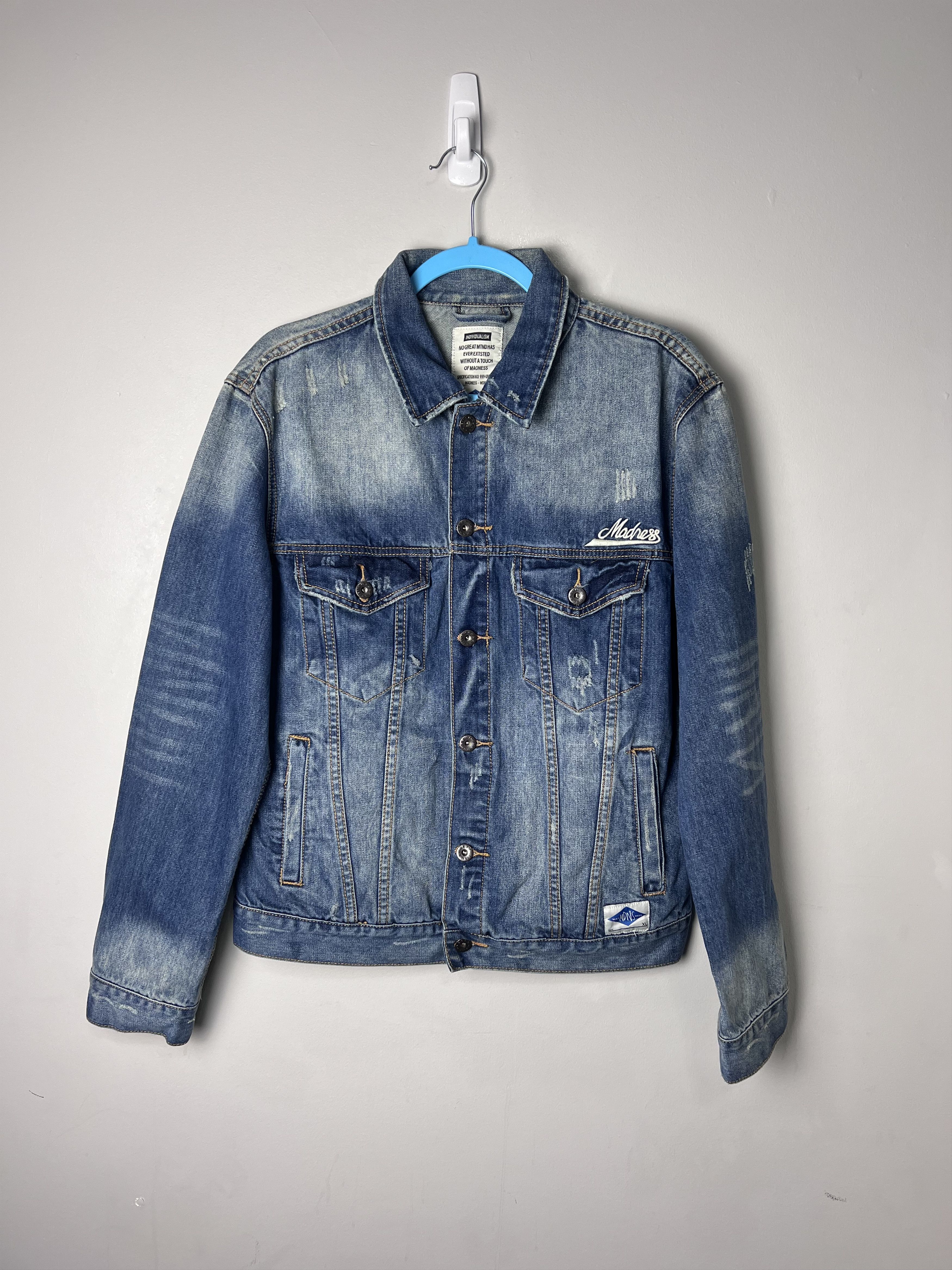 Japanese Brand Madness Denim Trucker Jacket Size US XL / EU 56 / 4 - 2 Thumbnail