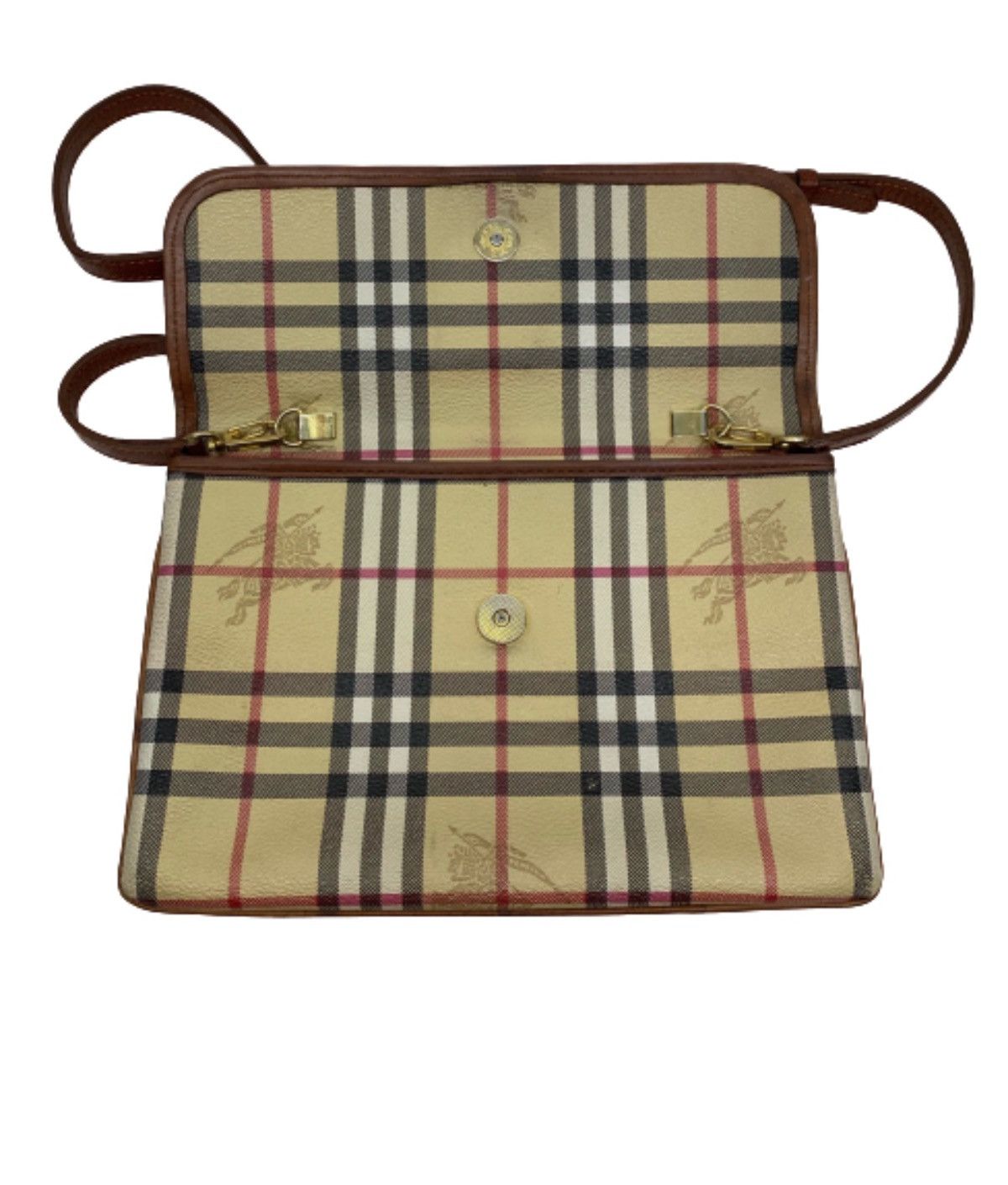 Burberry × Vintage 🔥Authentic Burberry's Monogram Crossbody Sling Bag Size ONE SIZE - 7 Thumbnail