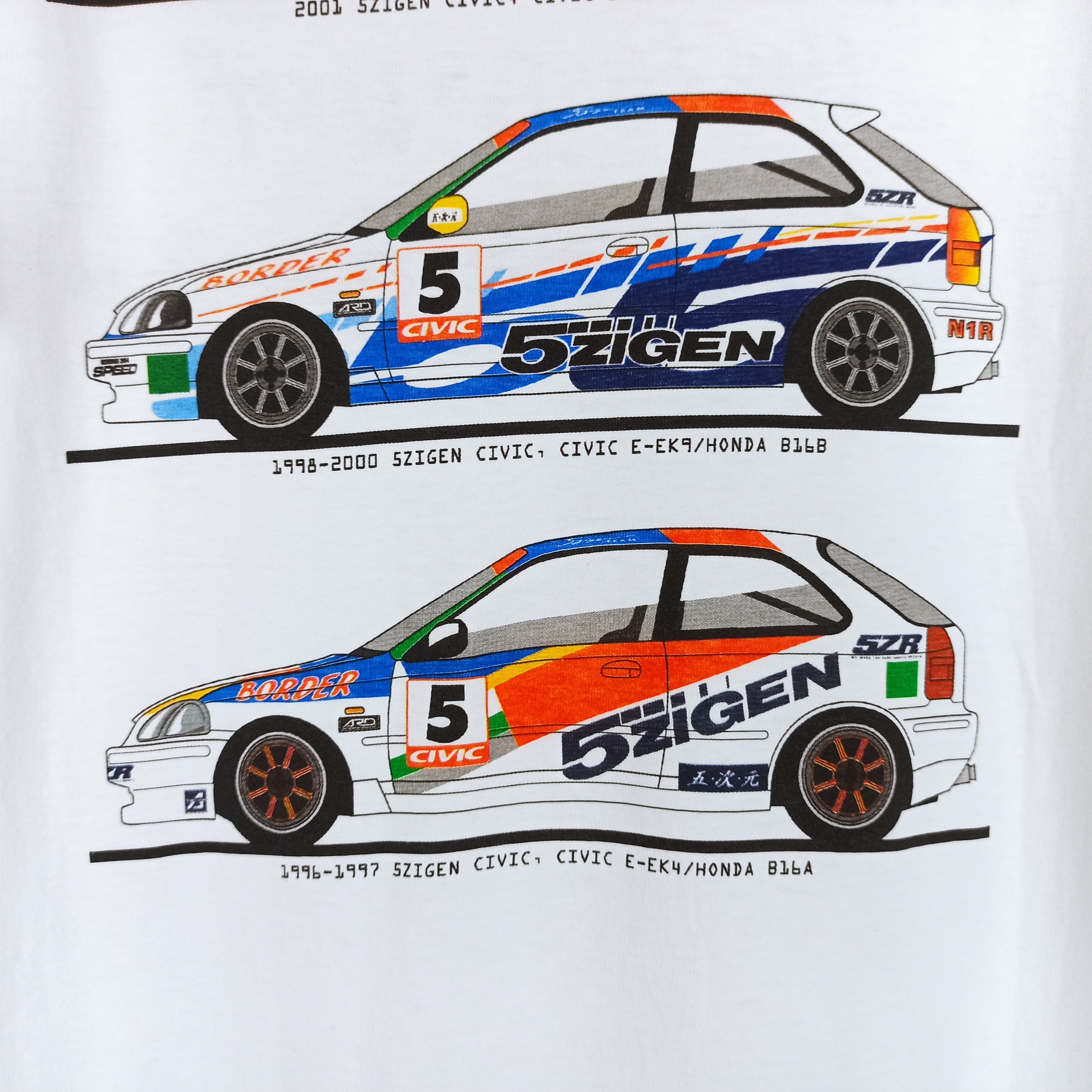Honda × Sports Specialties 🔥Vintage🔥 Honda Civic EK Team 5Zigen History Nice Design Size US L / EU 52-54 / 3 - 5 Thumbnail