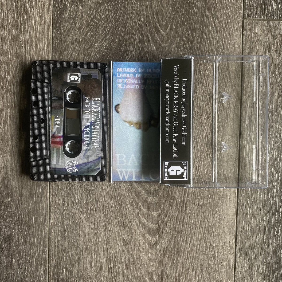 Drain Gang BLACK KRAY GOTH MONEY BACK TO THE WITCH HOUSE CASSETTE 1/150 Size ONE SIZE - 3 Thumbnail
