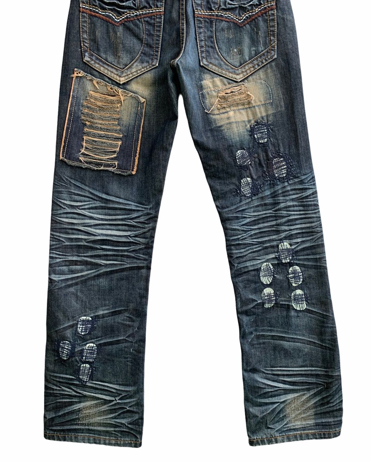 Japanese Brand Japanese Brand Mu Sheng Huo Distressed Jeans Size US 30 / EU 46 - 5 Thumbnail