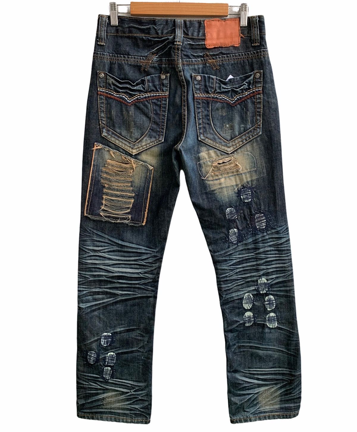 Japanese Brand Japanese Brand Mu Sheng Huo Distressed Jeans Size US 30 / EU 46 - 2 Thumbnail
