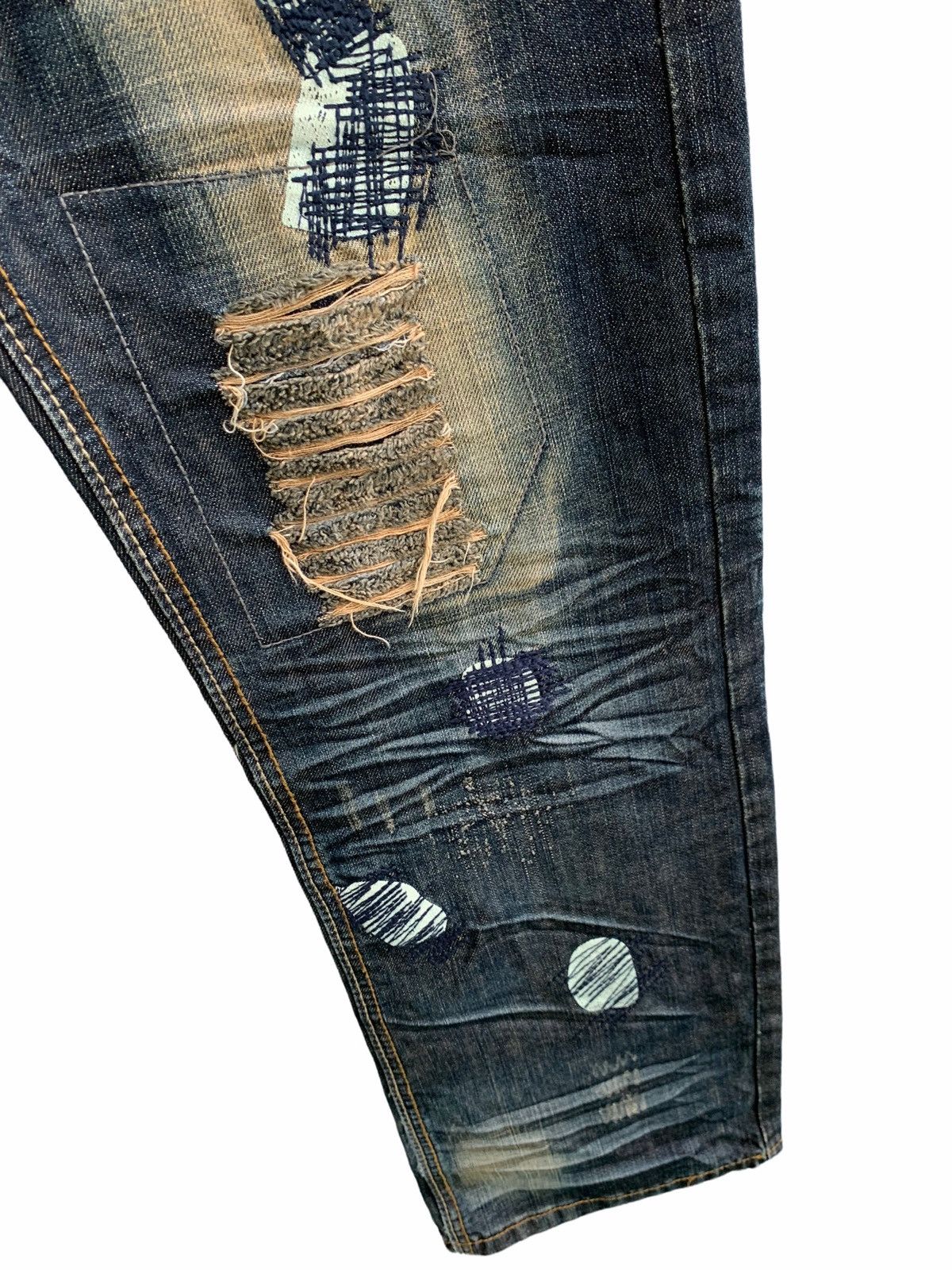 Japanese Brand Japanese Brand Mu Sheng Huo Distressed Jeans Size US 30 / EU 46 - 10 Thumbnail