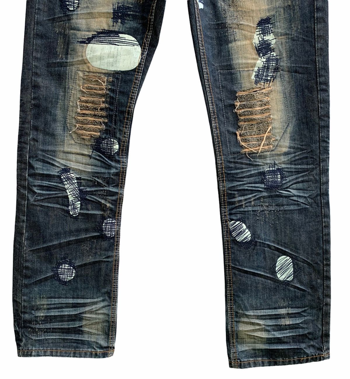 Japanese Brand Japanese Brand Mu Sheng Huo Distressed Jeans Size US 30 / EU 46 - 7 Thumbnail