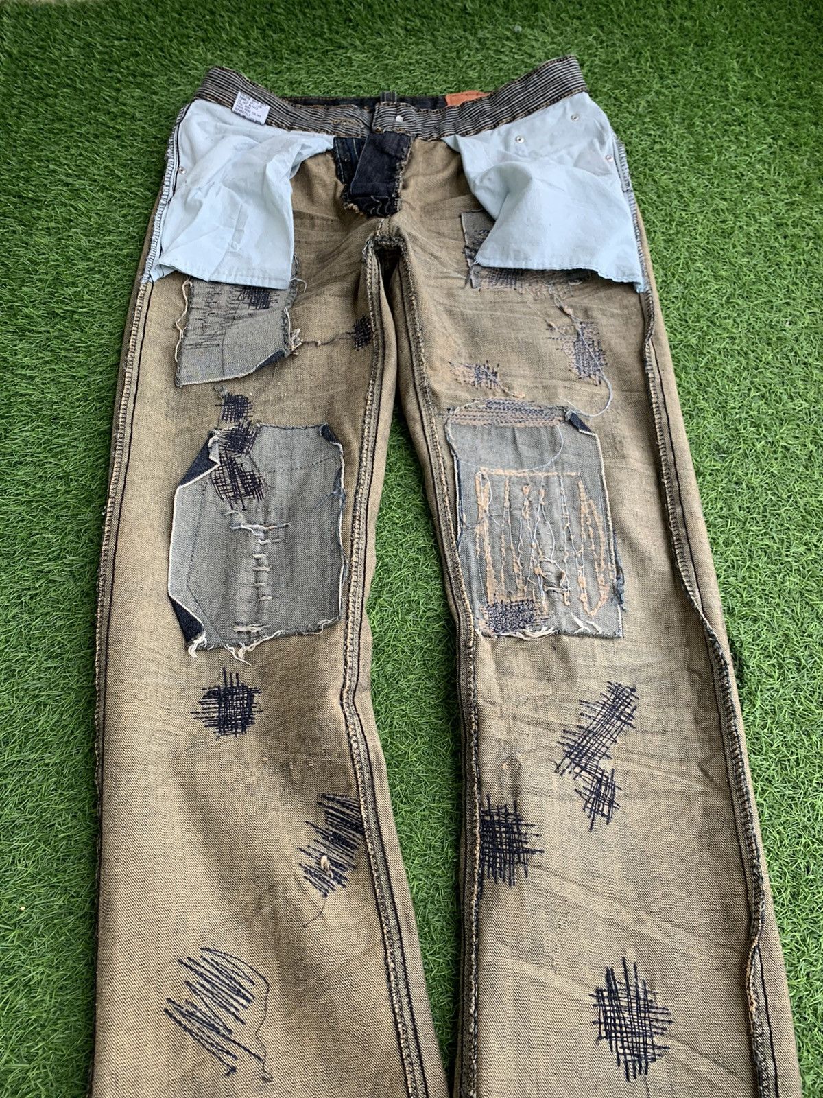 Japanese Brand Japanese Brand Mu Sheng Huo Distressed Jeans Size US 30 / EU 46 - 12 Thumbnail
