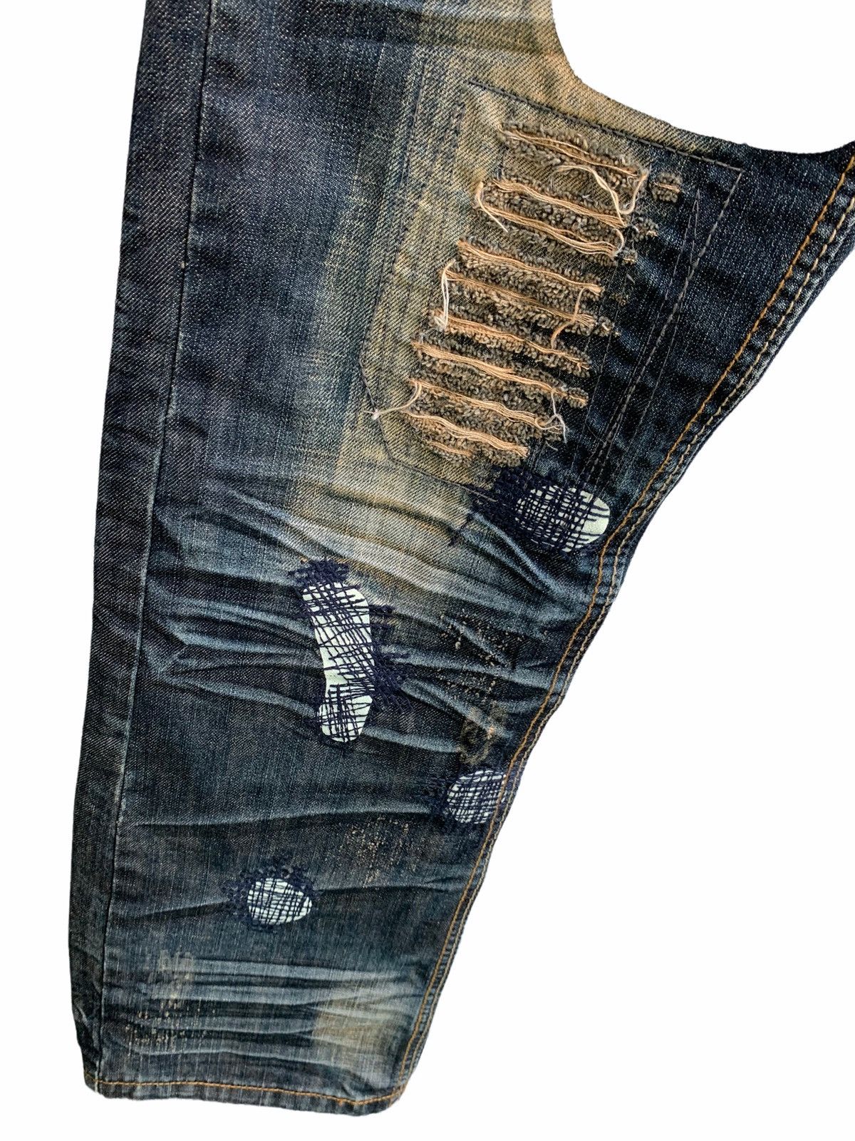 Japanese Brand Japanese Brand Mu Sheng Huo Distressed Jeans Size US 30 / EU 46 - 11 Thumbnail
