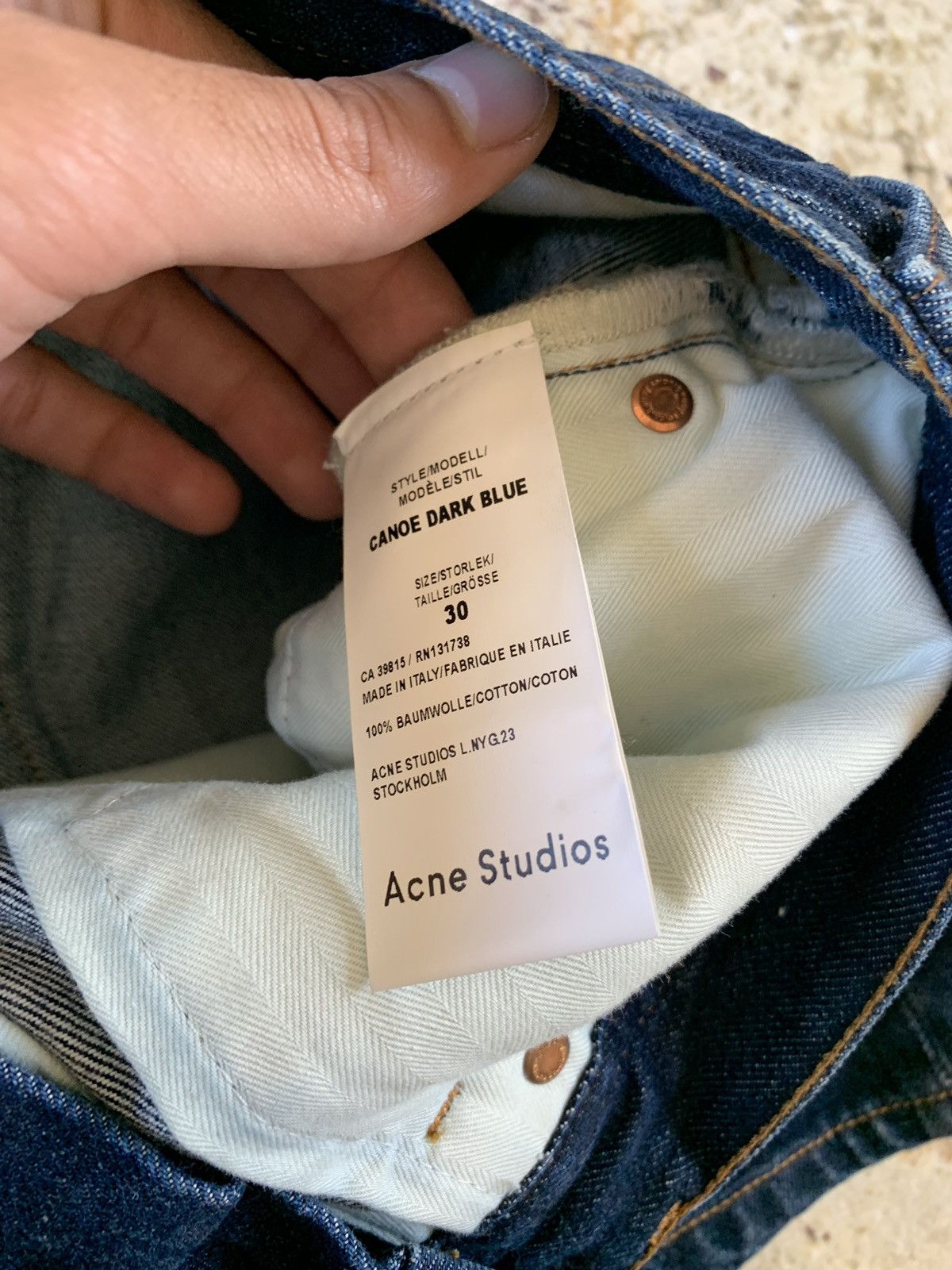 Acne Studios Canoe Shorts in Dark Blue Size US 32 / EU 48 - 8 Thumbnail