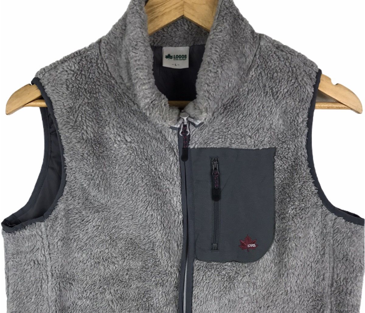 Other Logos Sleeveless Vest Pocket Outdoor Fleece Zip Up Jacket Size US L / EU 52-54 / 3 - 2 Thumbnail