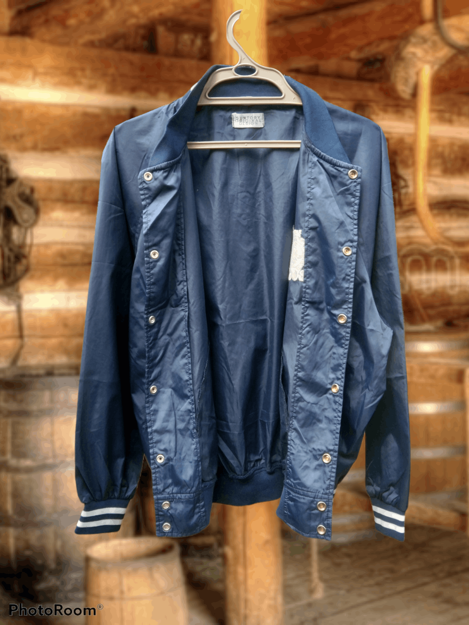 Vintage SUNTORY BOSS COFFEE LIGHTLAYERS VARSITY JACKET Size US L / EU 52-54 / 3 - 3 Thumbnail