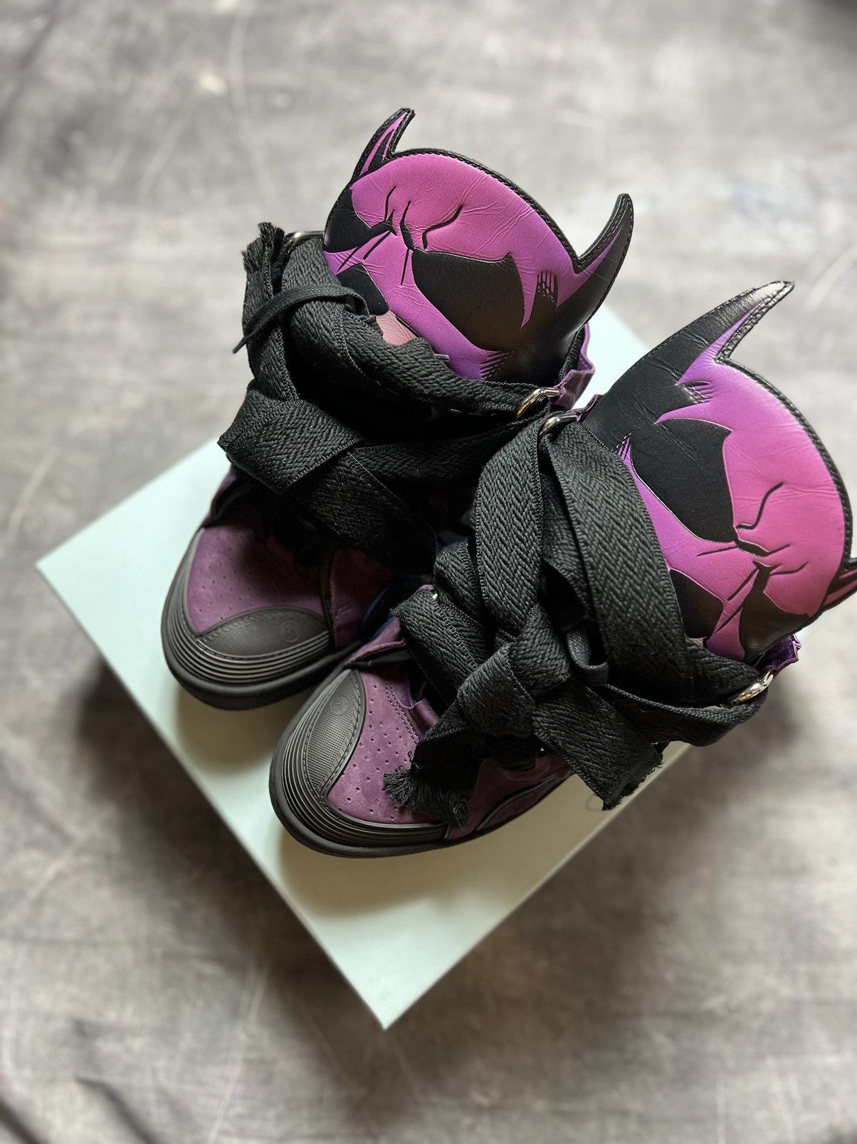 Lanvin Lanvin Curb Batman Sneakers Size US 10 / EU 43 - 2 Thumbnail