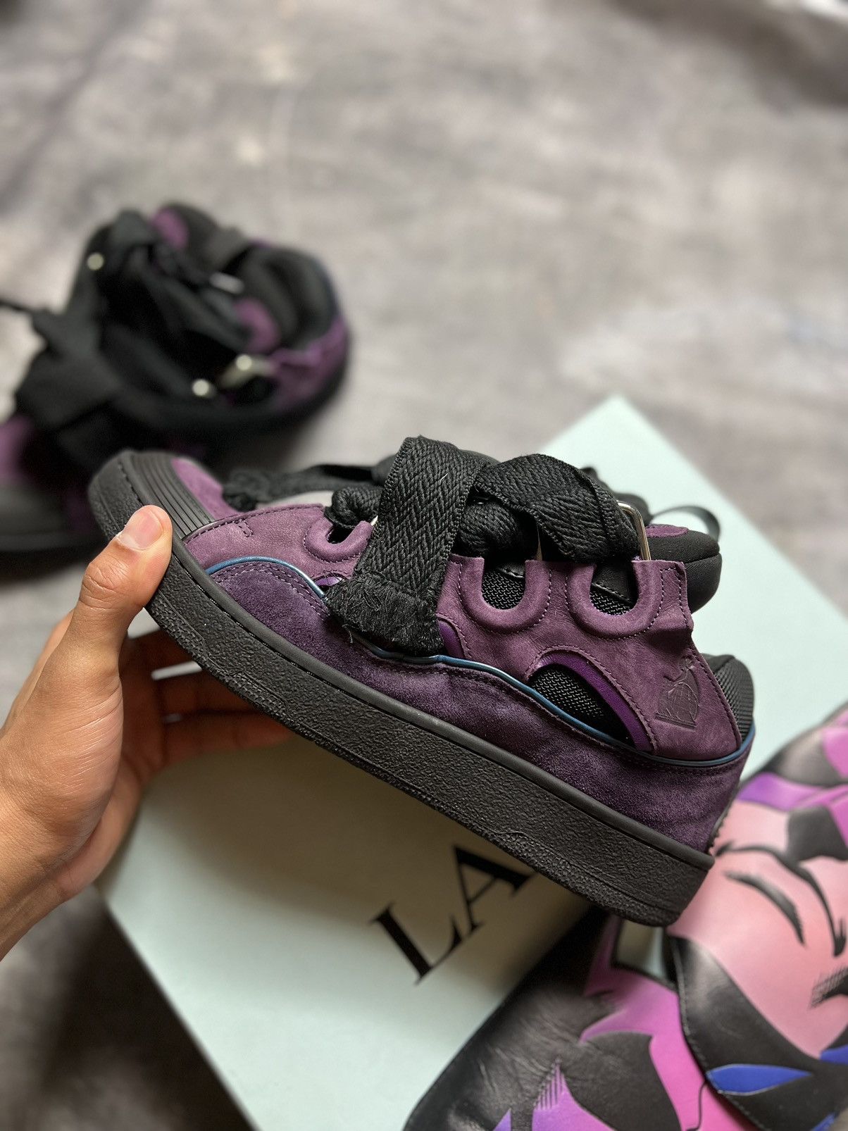 Lanvin Lanvin Curb Batman Sneakers Size US 10 / EU 43 - 4 Thumbnail