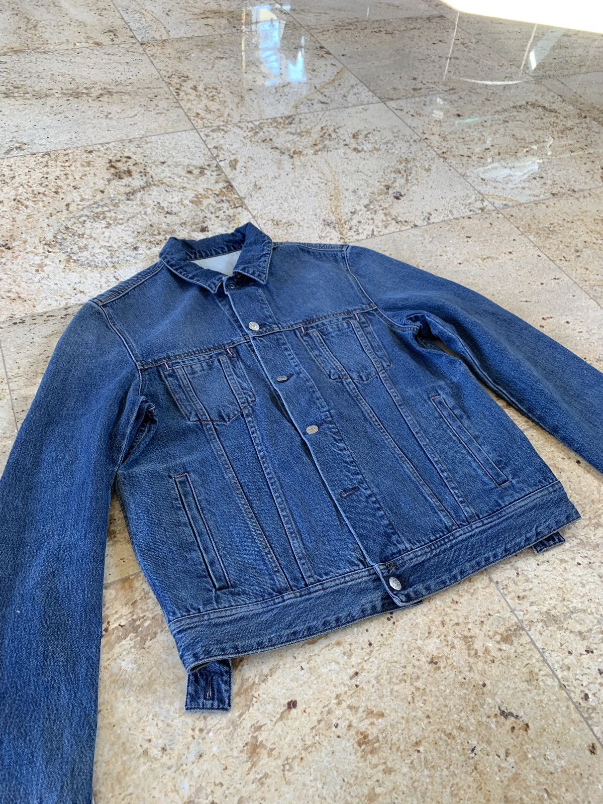 Acne Studios Pass Denim Jacket in Mid Blue Size US M / EU 48-50 / 2 - 4 Thumbnail