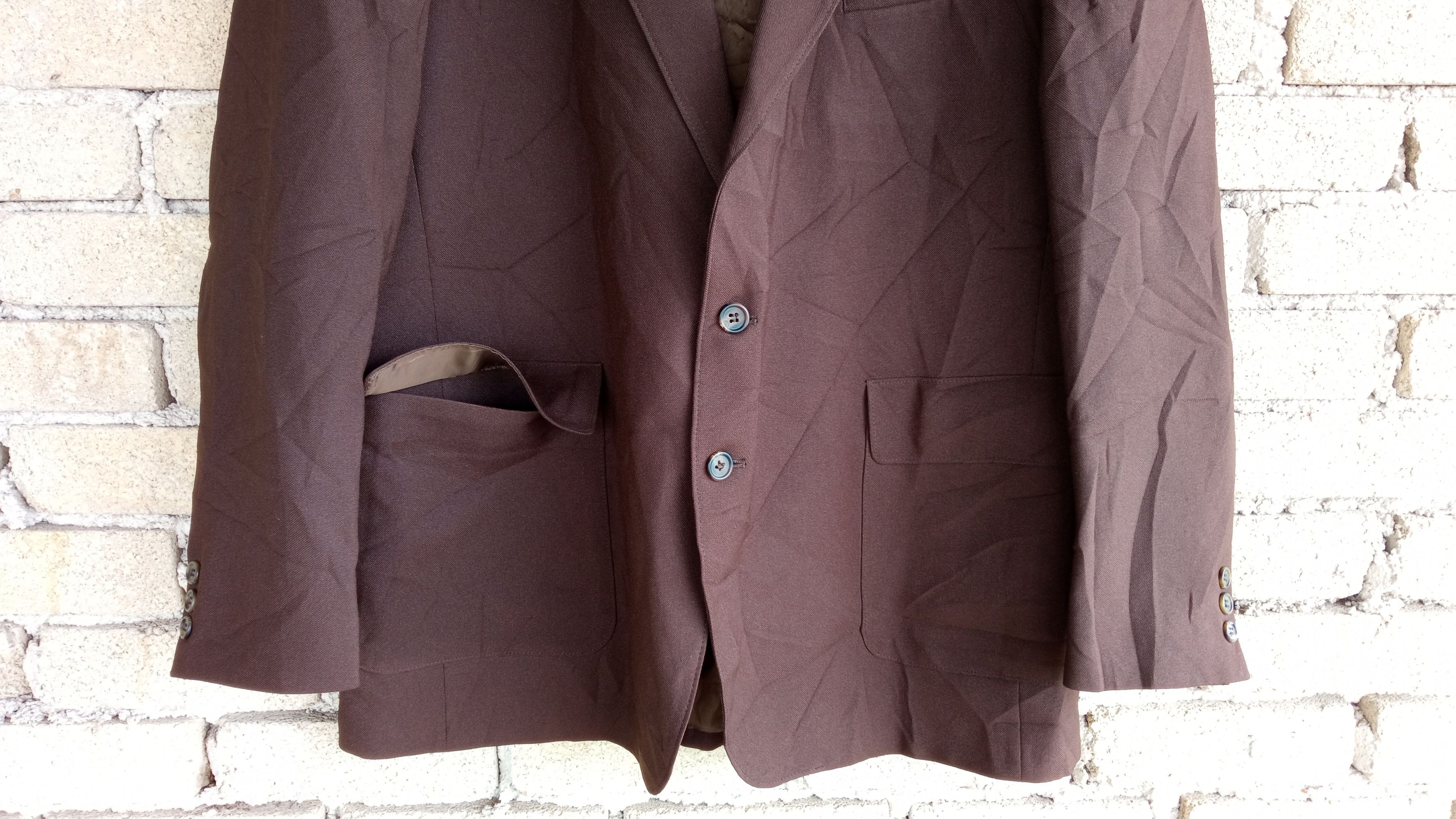 Levi's × Vintage 🔥🔥Vintage Levi's Sta-Prest Brown Action Blazer Coat Jacket Size US L / EU 52-54 / 3 - 7 Thumbnail