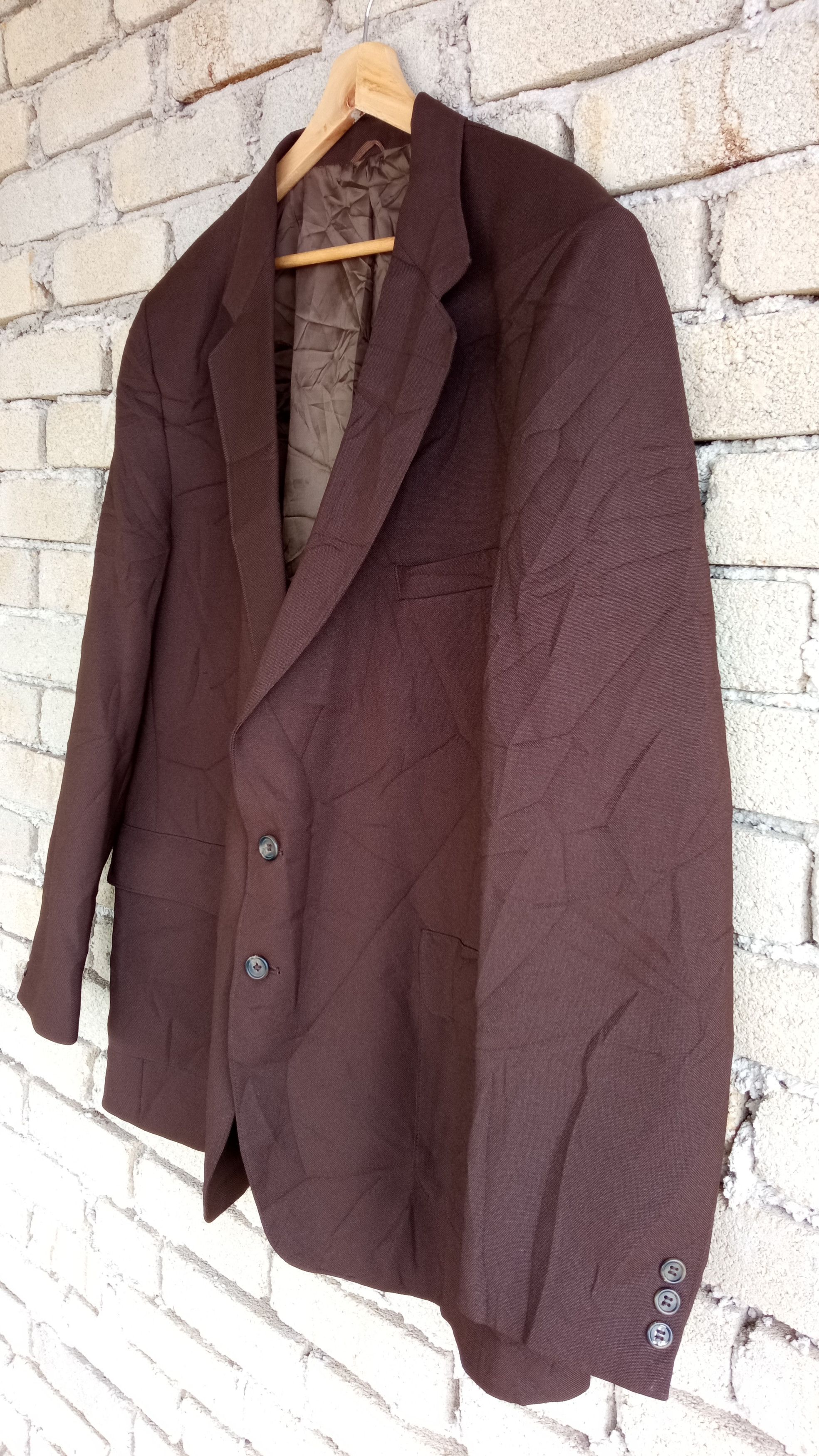 Levi's × Vintage 🔥🔥Vintage Levi's Sta-Prest Brown Action Blazer Coat Jacket Size US L / EU 52-54 / 3 - 6 Thumbnail
