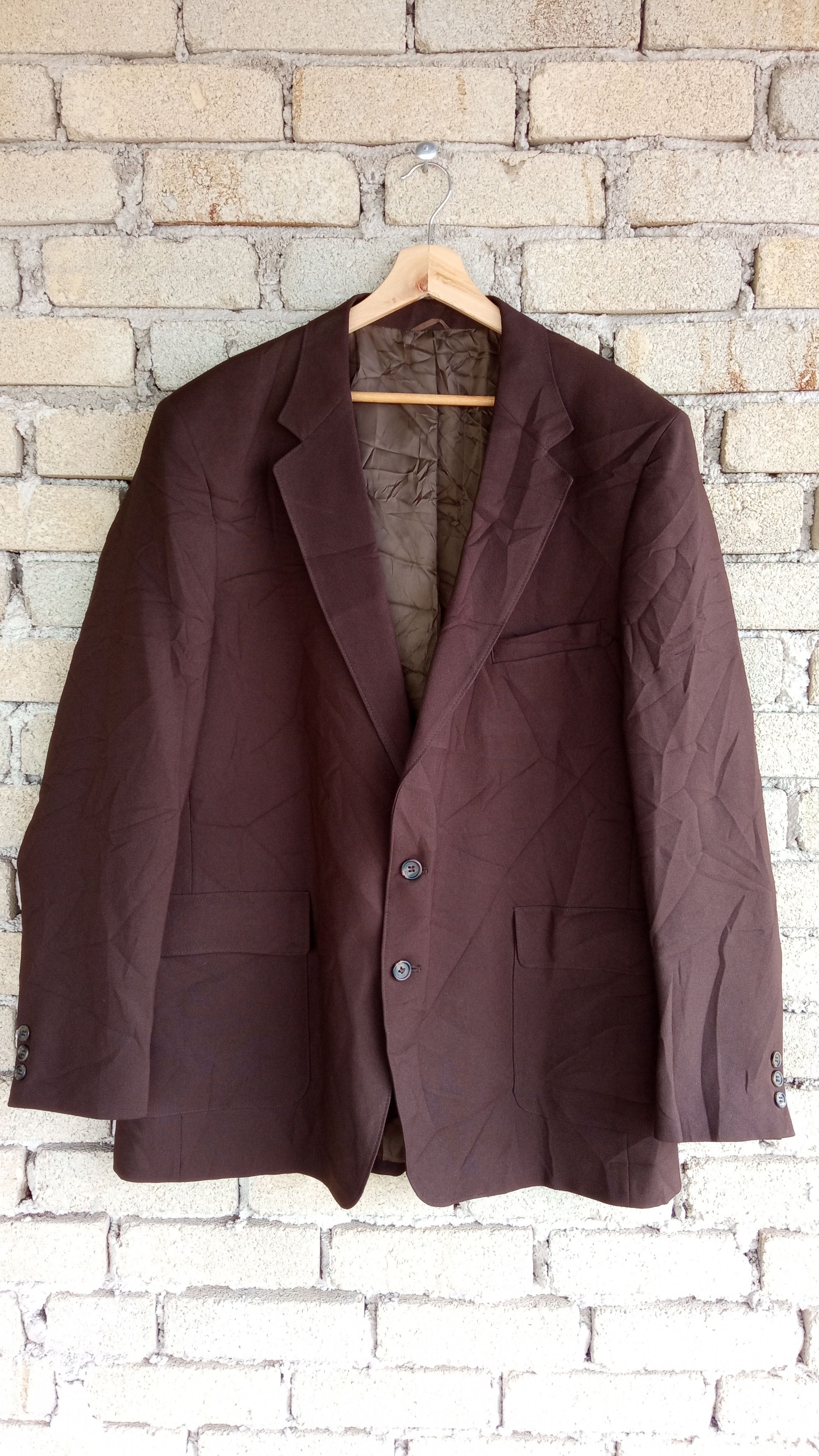Levi's × Vintage 🔥🔥Vintage Levi's Sta-Prest Brown Action Blazer Coat Jacket Size US L / EU 52-54 / 3 - 4 Thumbnail