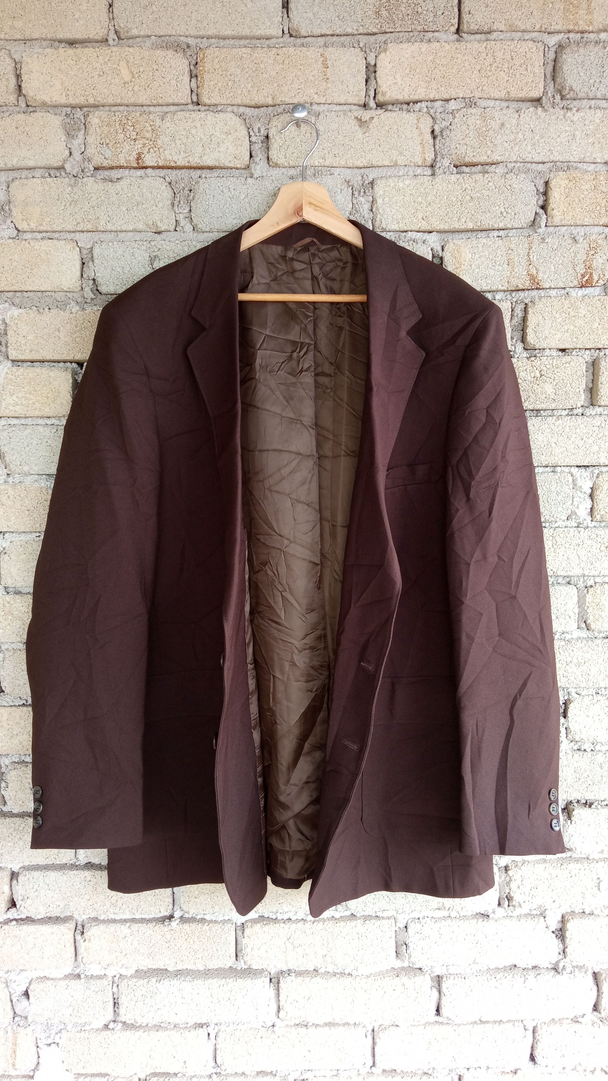Levi's × Vintage 🔥🔥Vintage Levi's Sta-Prest Brown Action Blazer Coat Jacket Size US L / EU 52-54 / 3 - 8 Thumbnail