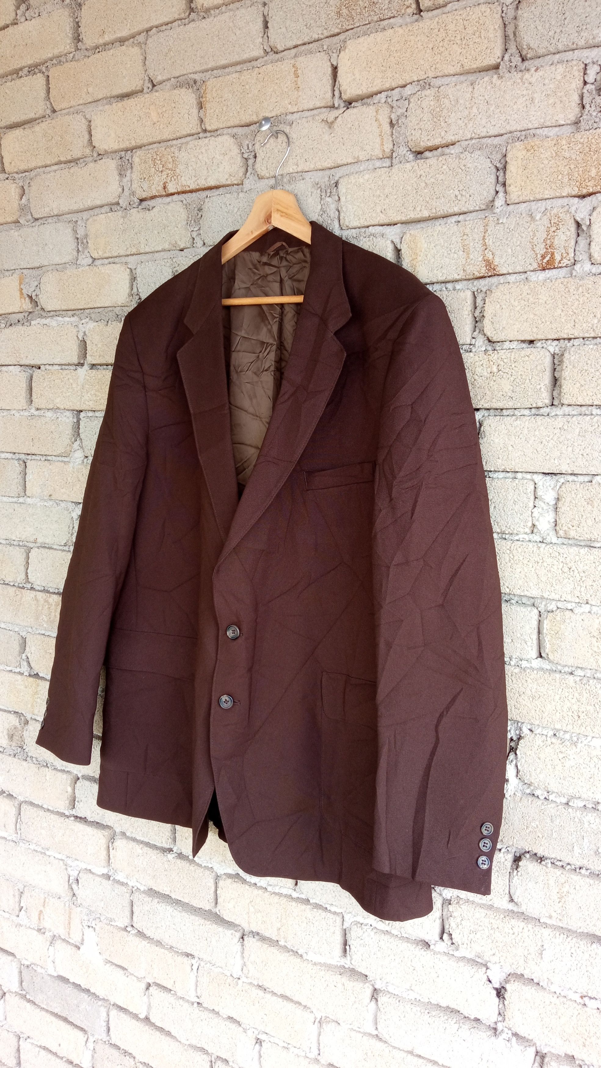 Levi's × Vintage 🔥🔥Vintage Levi's Sta-Prest Brown Action Blazer Coat Jacket Size US L / EU 52-54 / 3 - 3 Thumbnail