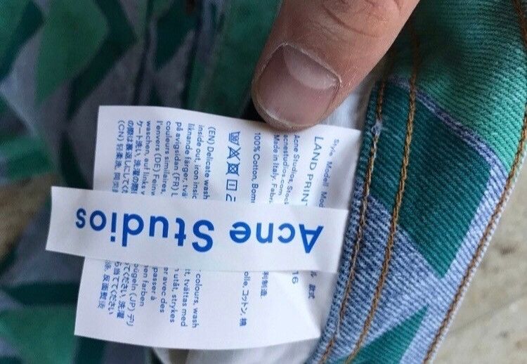 Acne Studios 30 X 34 Land Print Denim Size US 30 / EU 46 - 8 Thumbnail