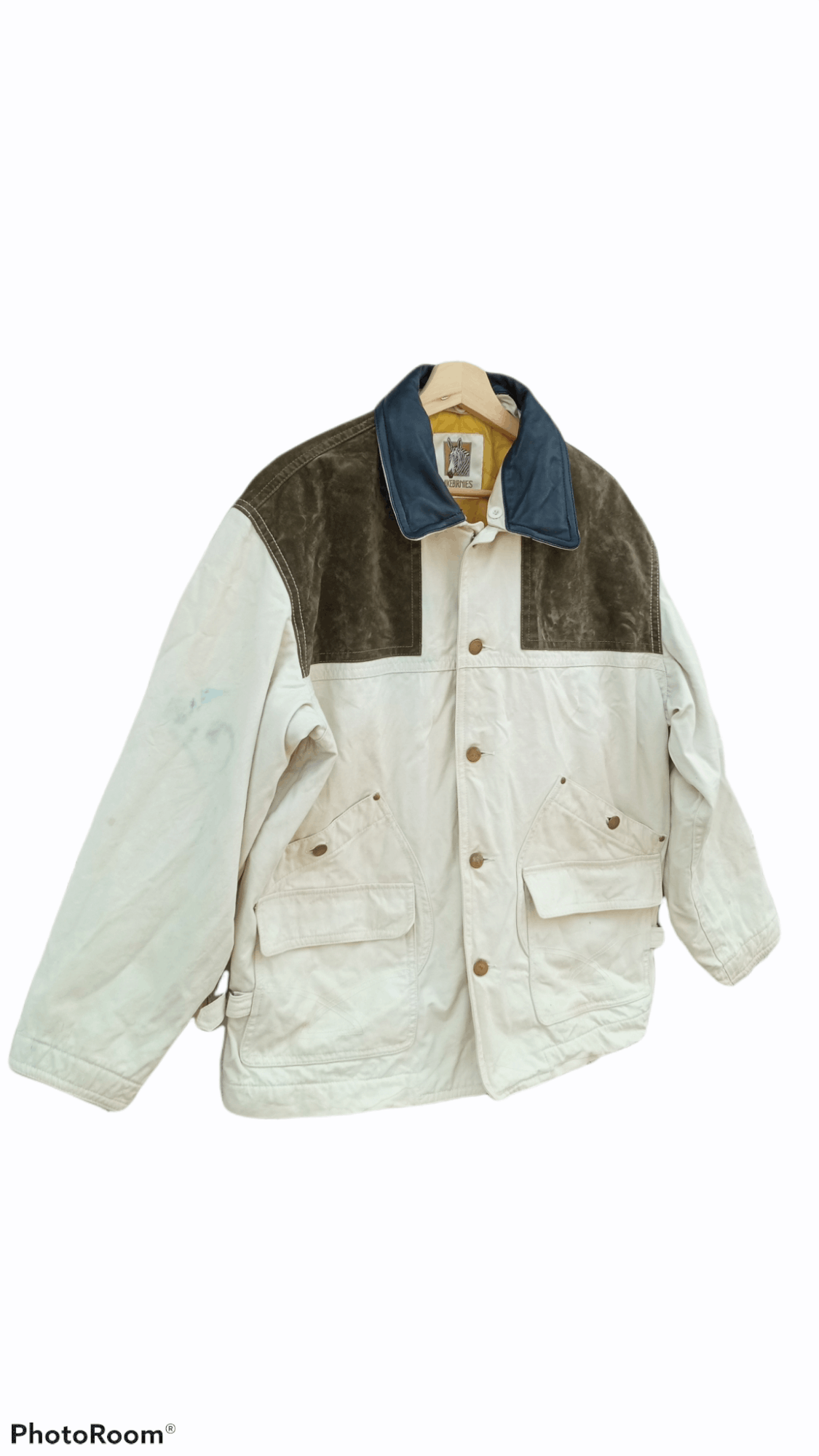 Japanese Brand × Vintage 🔥🔥Vintage MikeBirnies Workwear Chore Jacket Size US L / EU 52-54 / 3 - 1 Thumbnail