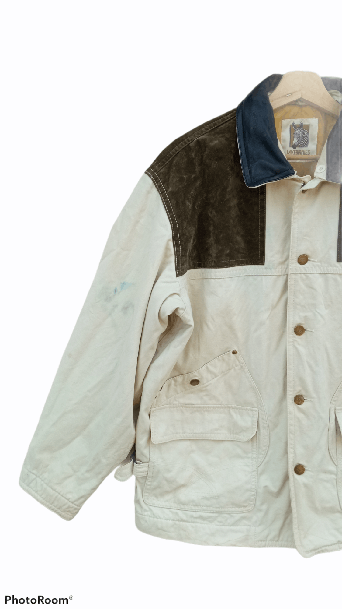 Japanese Brand × Vintage 🔥🔥Vintage MikeBirnies Workwear Chore Jacket Size US L / EU 52-54 / 3 - 4 Thumbnail