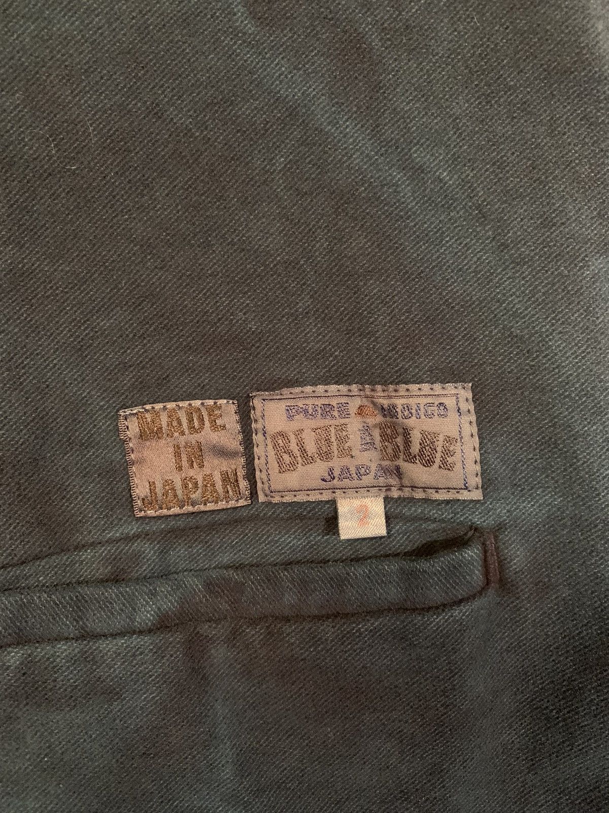 Blue Blue Japan Indigo dyed long double breasted jacket Size US M / EU 48-50 / 2 - 4 Thumbnail